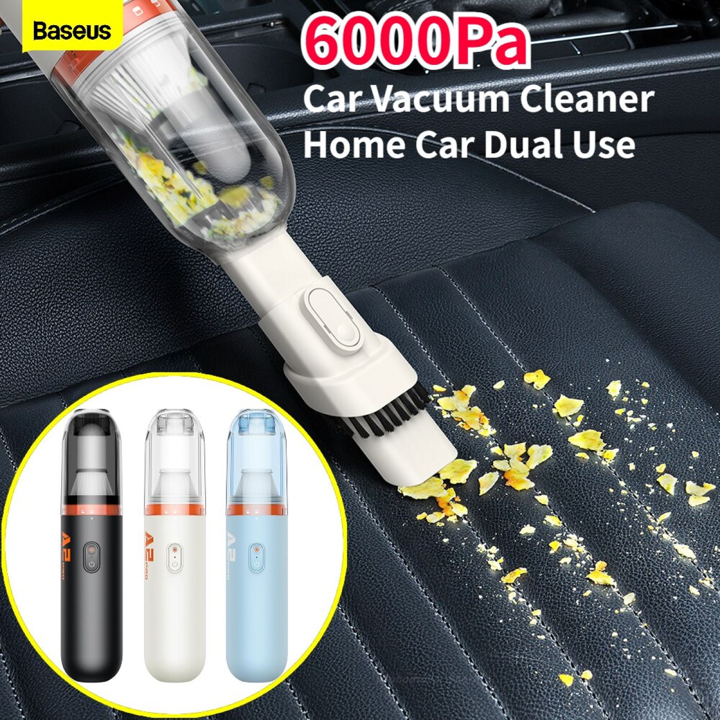 Baseus A2 Pro Car Vacuum Cleaner 80W 2000mAh