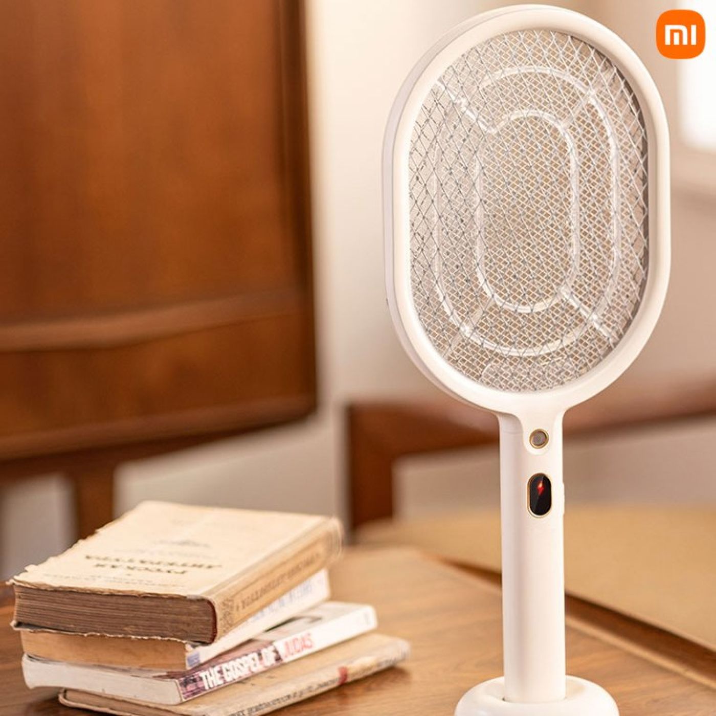 Vợt muỗi Xiaomi TAISHAN , có đế dựng kiêm đèn bắt muỗi