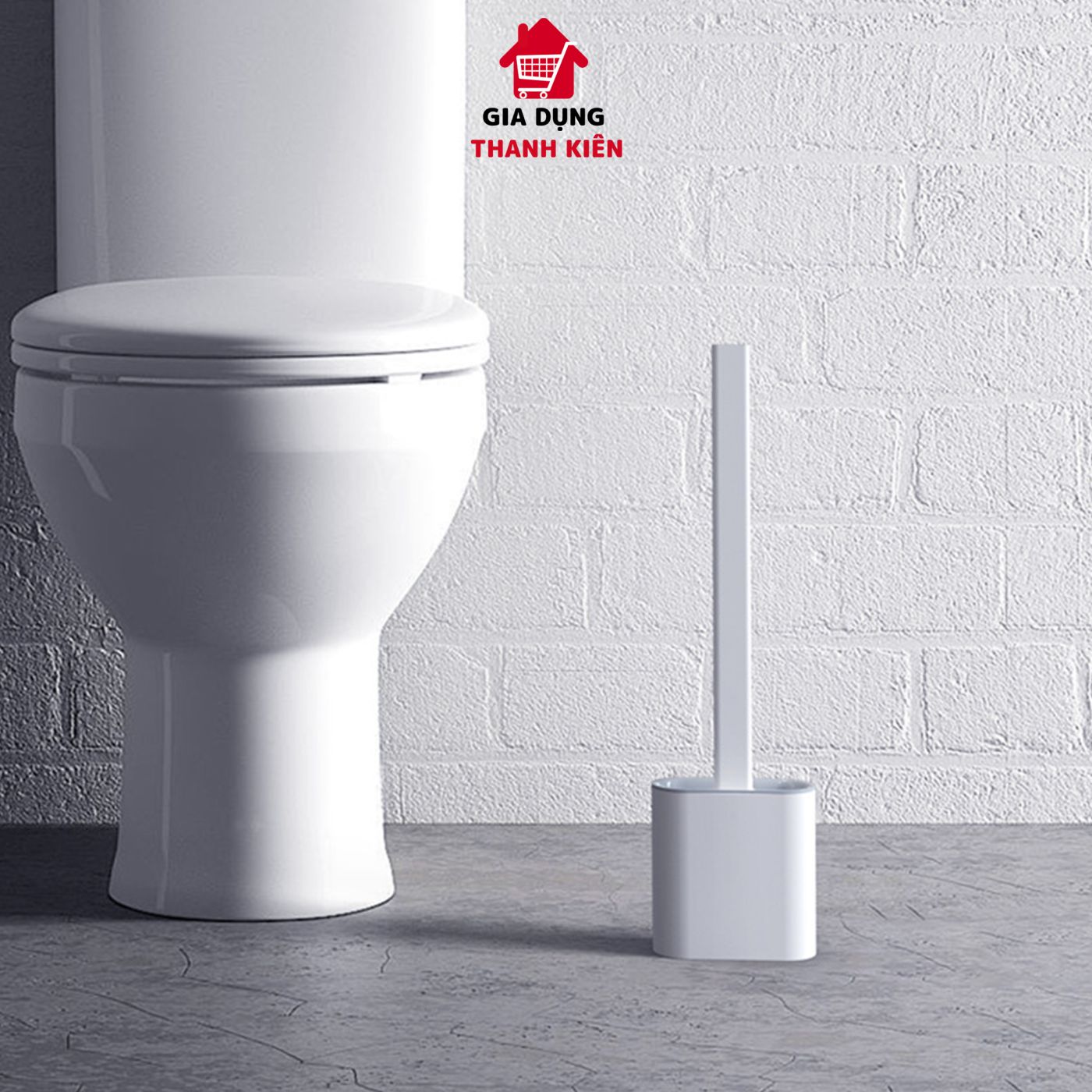 Cọ bồn cầu toilet, chà nhà vệ sinh có gắn tường chắc chắn thiết kế thông minh dễ dàng sử dụng Thanh