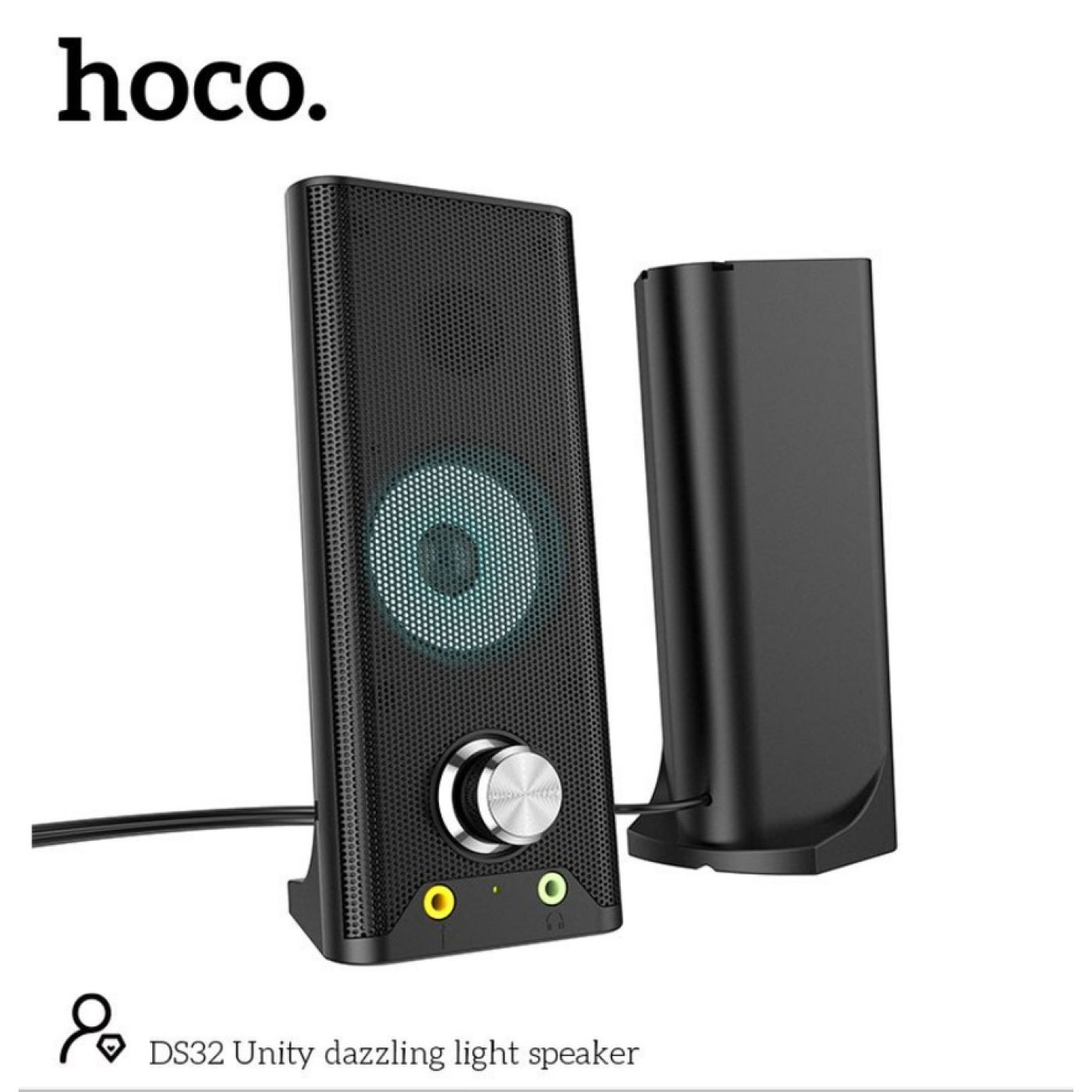 Loa máy tính, có đèn led hoco DS32 Bảo hành chính hãng