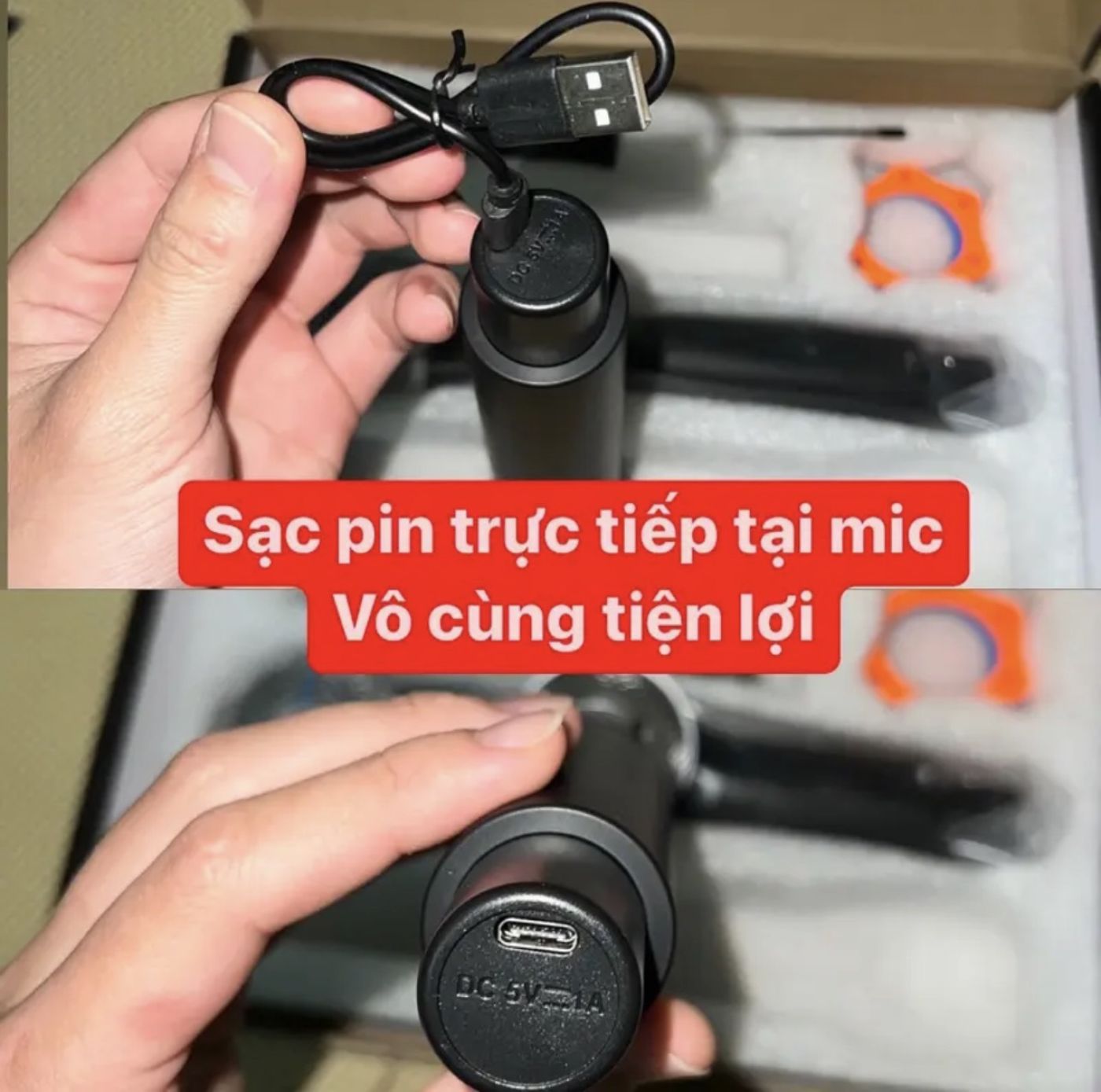 COMBO 2 Micro không dây pin sạc ONTEKCO phù hợp cho loa kéo và âm ly