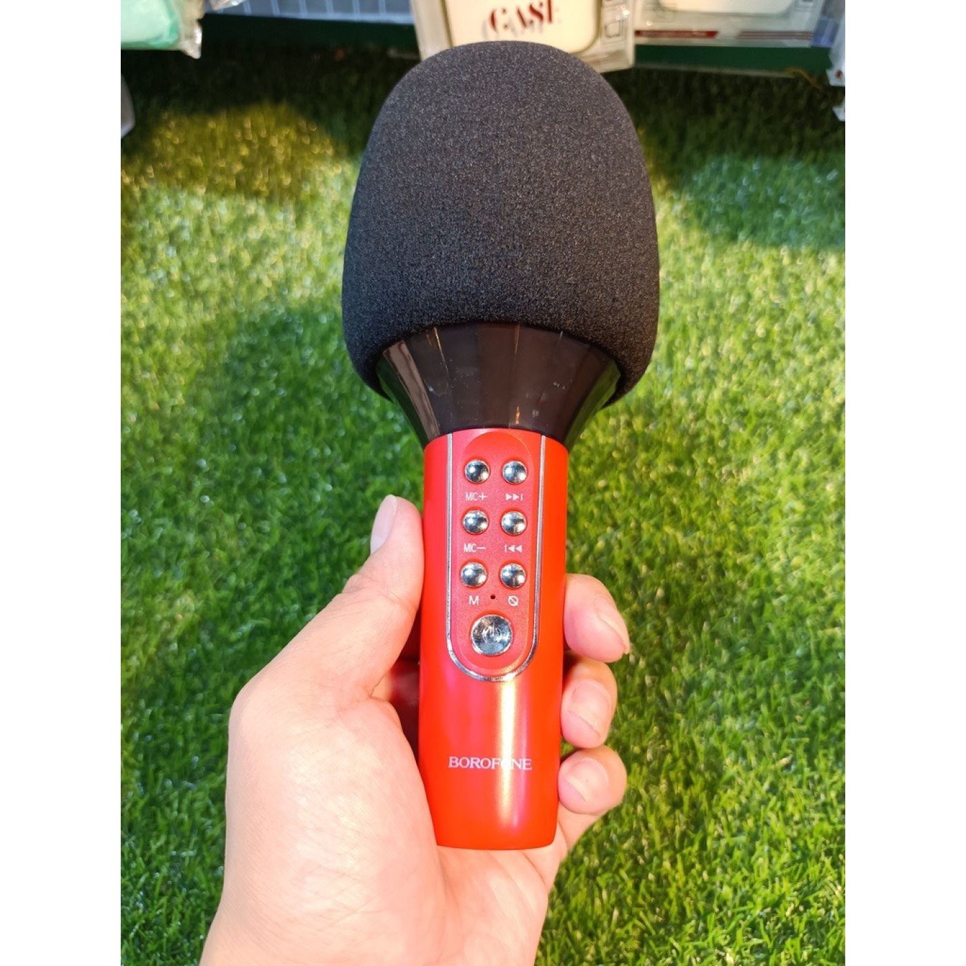 Mic Hát Karaoke Bluetooth Không Dây Borofone BFK2 Âm Thanh Chuẩn Loa To