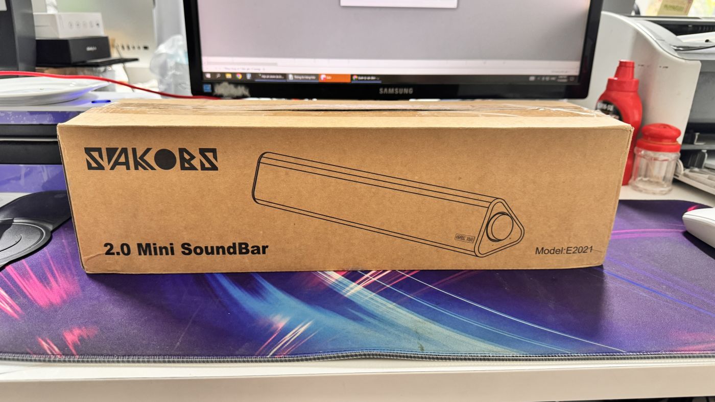 Loa Soundbar cho máy tính , tivi , cắm dây AUX hãng Taotronics / SAKOBS ( hàng Amazon Mỹ )