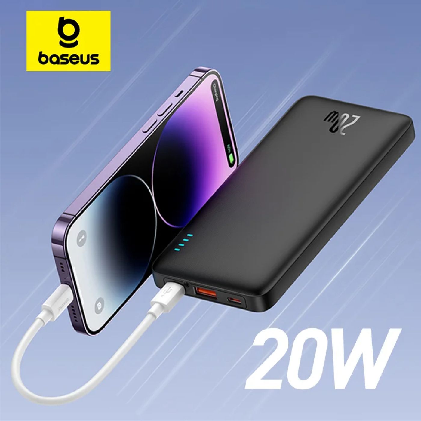 Pin Sạc Dự Phòng Baseus Airpow Fast Charge Power Bank (10000mAh, 20W, PD/QC/FCP Multi Quick