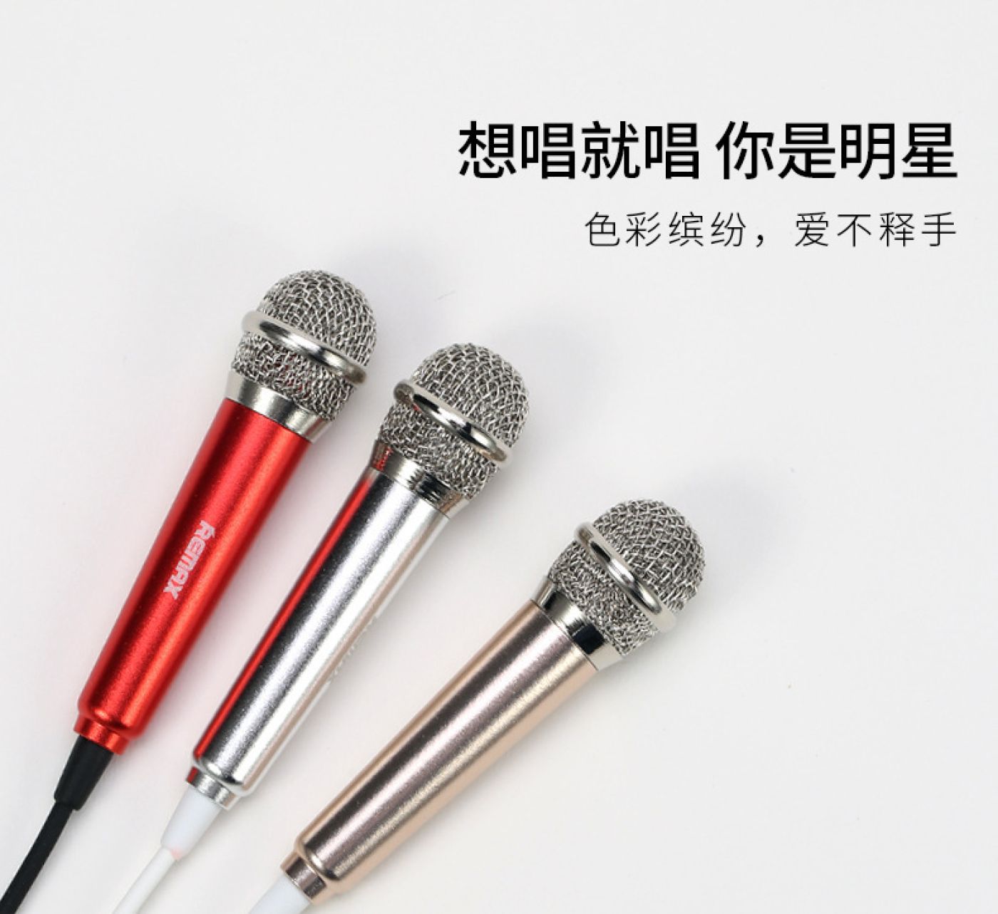 Mic Karaoke mini, nhỏ gọn, thu tốt Remax RMK-K01