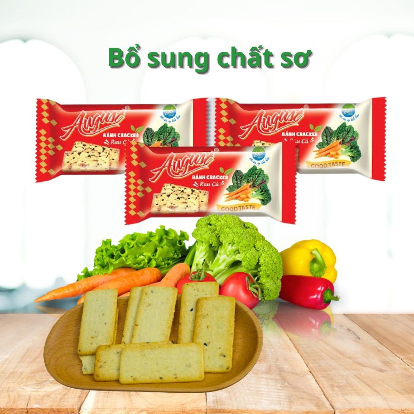 Bánh Cracker Rau Củ - túi 240G