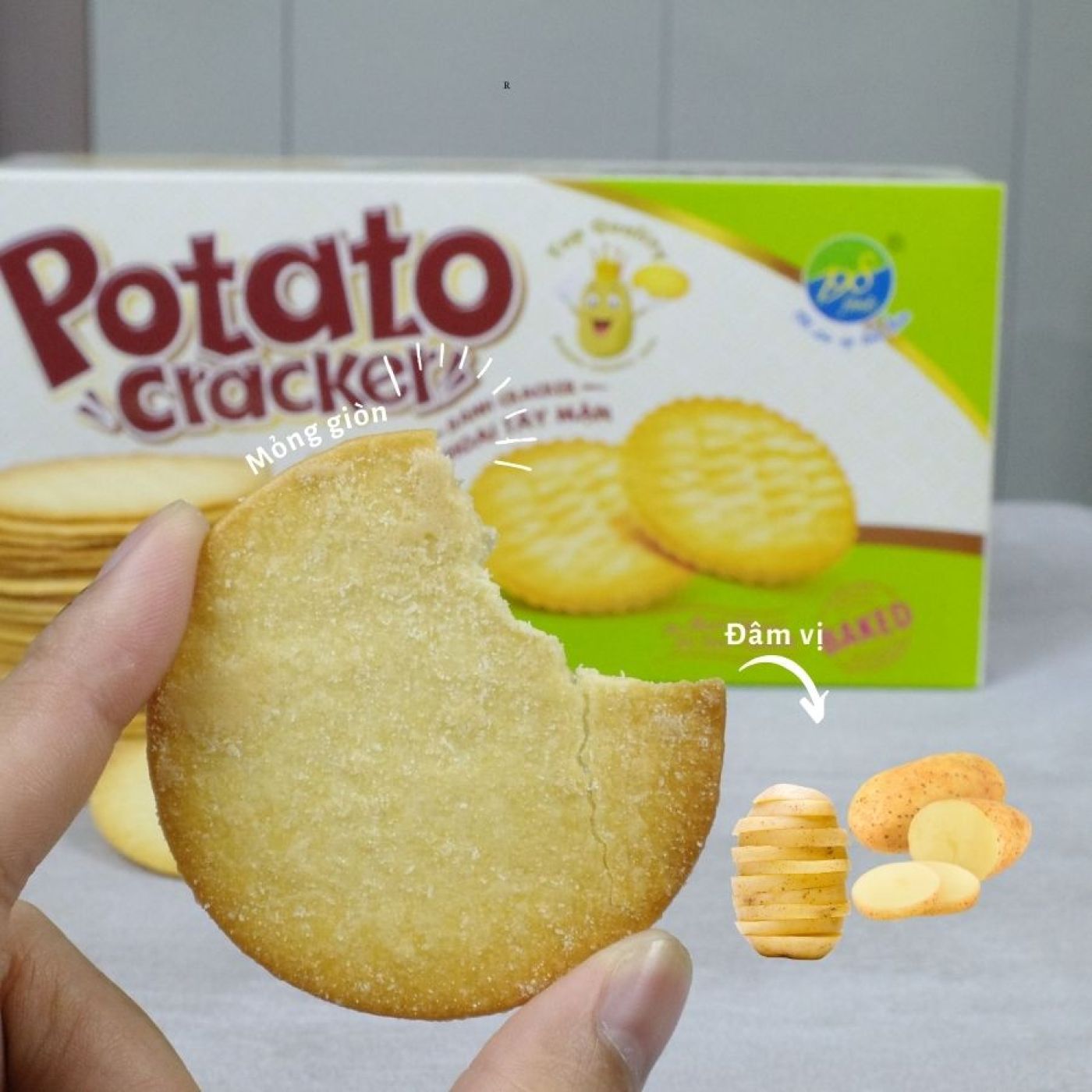 Bánh Cracker Khoai Tây Mặn - Hộp 150G