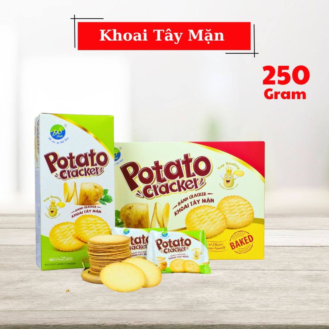 Bánh Cracker Khoai Tây Mặn - Hộp 250G