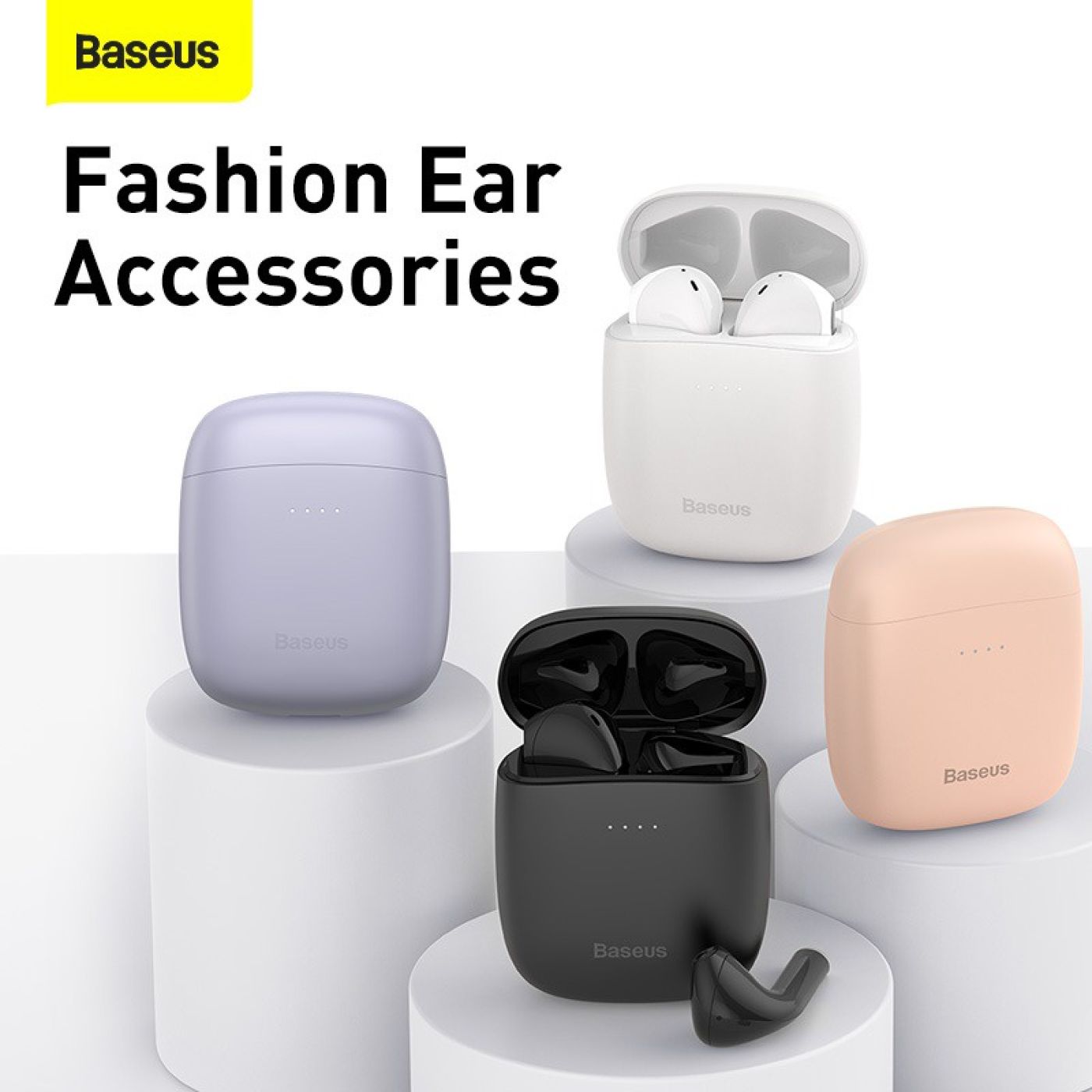 Tai Nghe Bluetooth Baseus Encok True Wireless Earphones W04/ W04 Pro TWS Gen 2 Wireless Charger, New