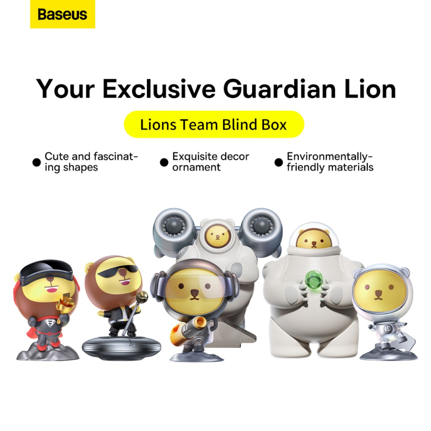 Mô hình Linh Vật Sư Tử Baseus Mascot Lion 1pcs