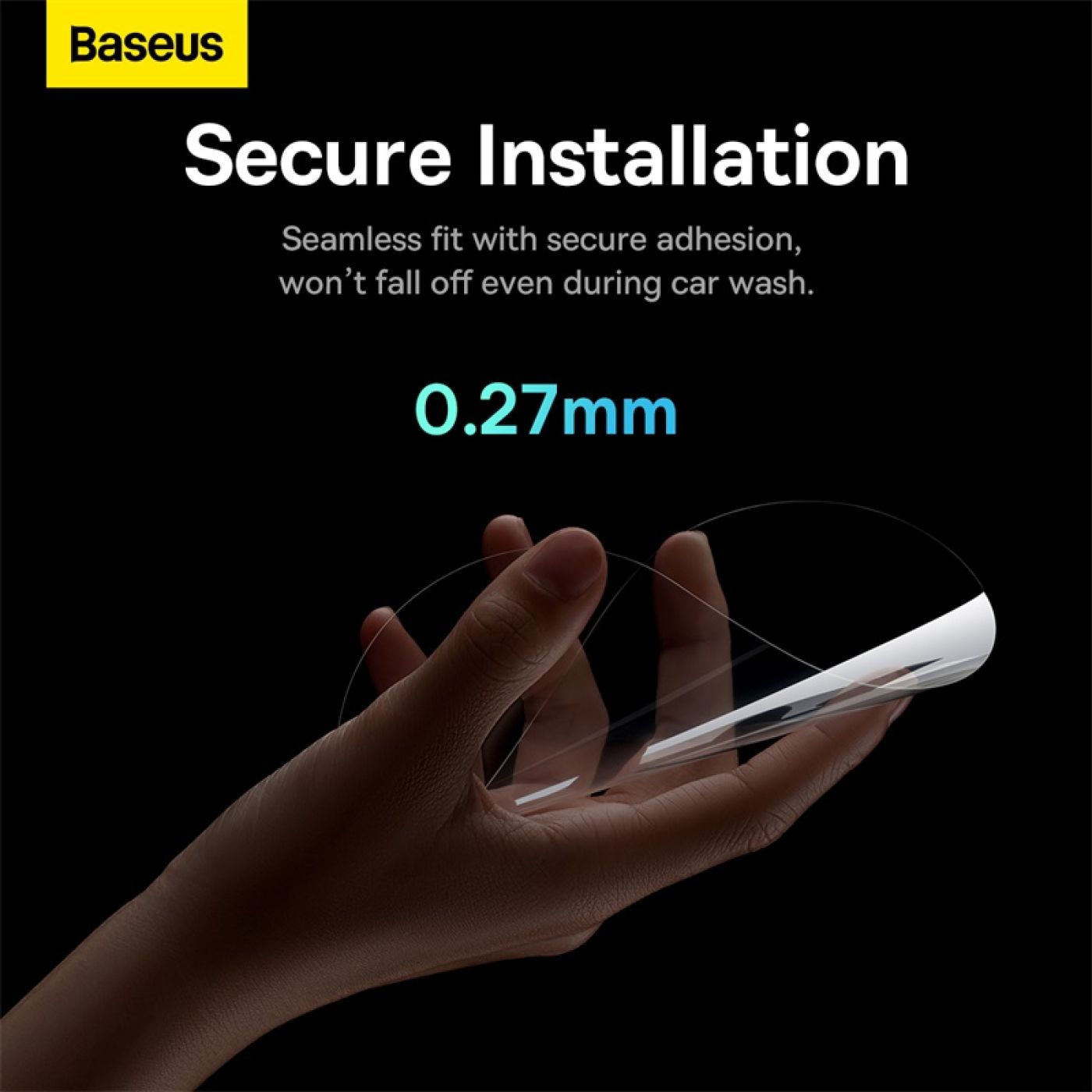 Film Dán Nano Chống Bám Nước Mưa Baseus Baseus ClearSight Rearview Mirror Waterproof Film Clear 0.27