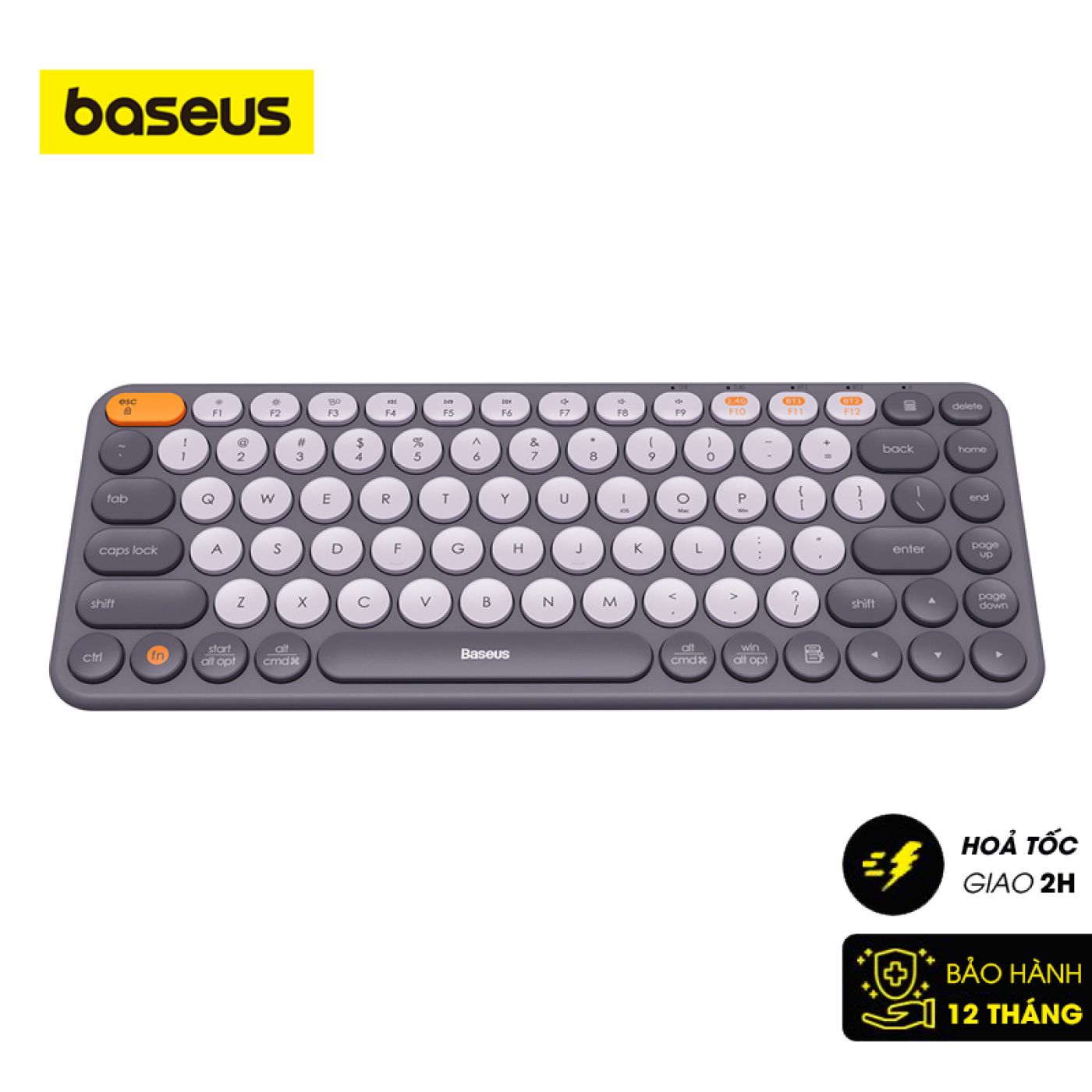 Bàn Phím Không Dây Baseus Creator Wireless Tri-Mode Keyboard cho Laptop/ Macbook/ iPad ( 2.4Ghz/ Blu