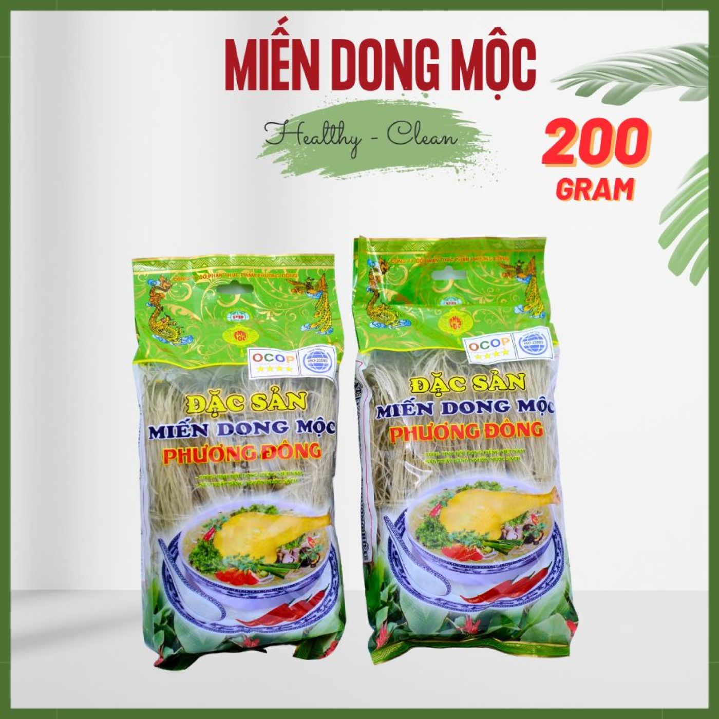 Miến dong mộc nguyên chất cao cấp Phương Đông 200G