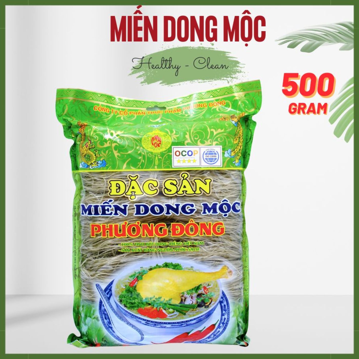 Miến dong mộc nguyên chất cao cấp Phương Đông 500G