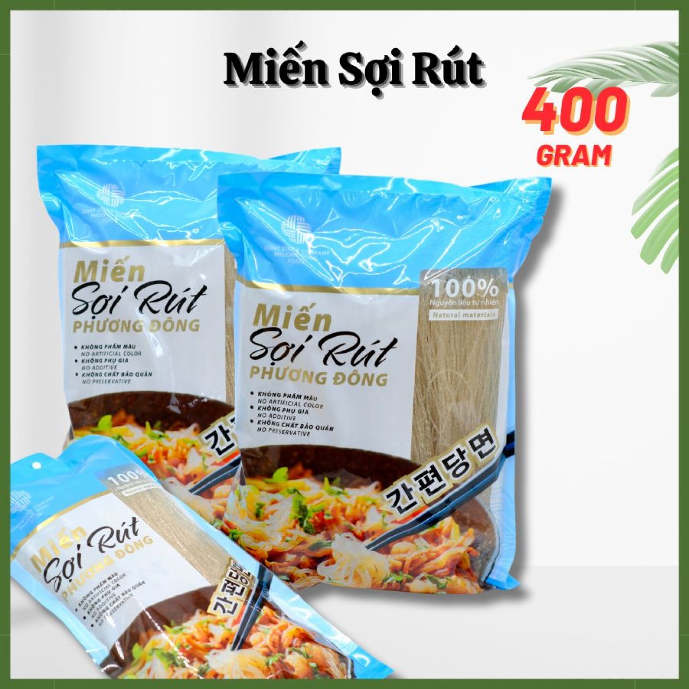 Miến dong sợi rút cao cấp Phương Đông - 400G