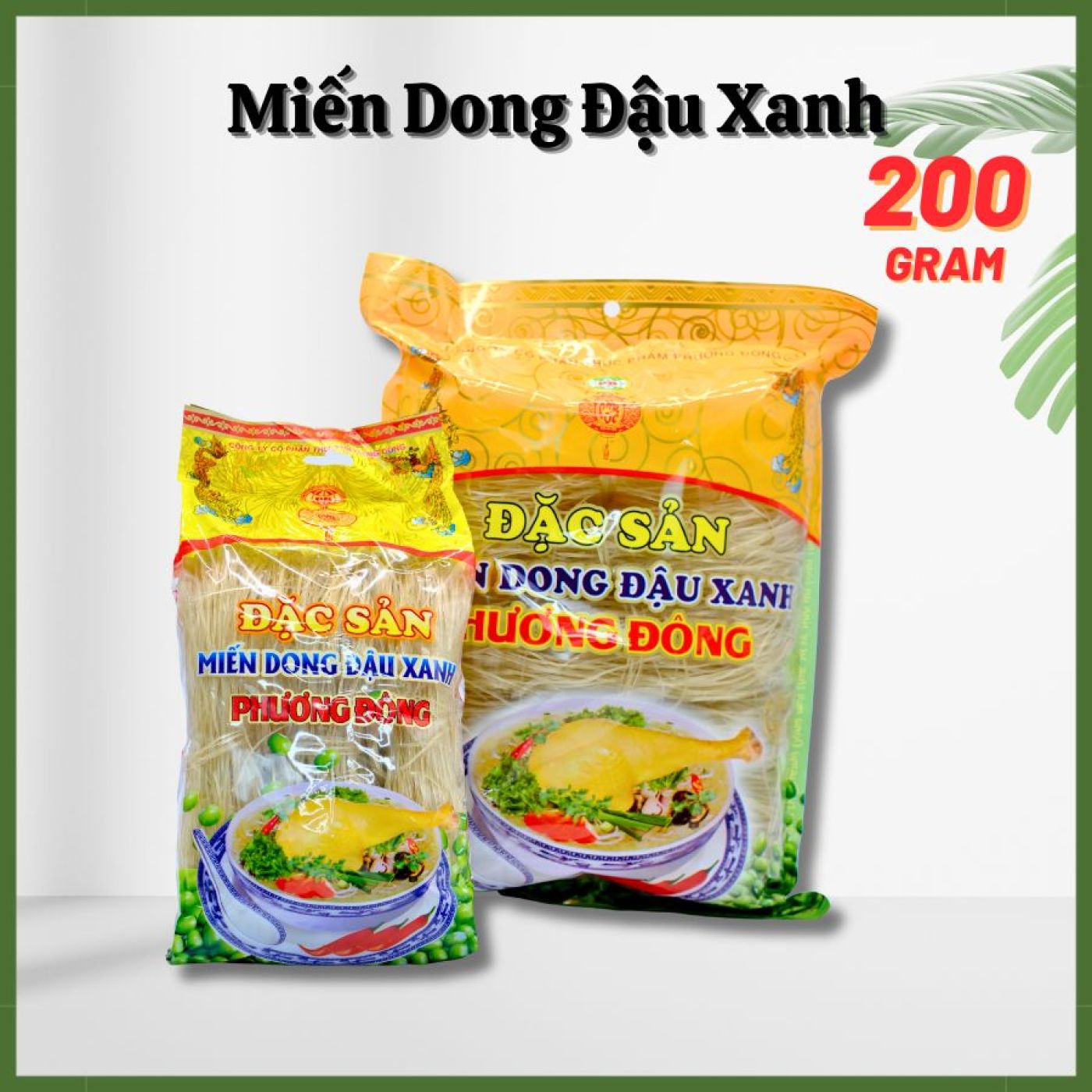 Miến dong đậu xanh miến rong sạch cao cấp Phương Đông 200G