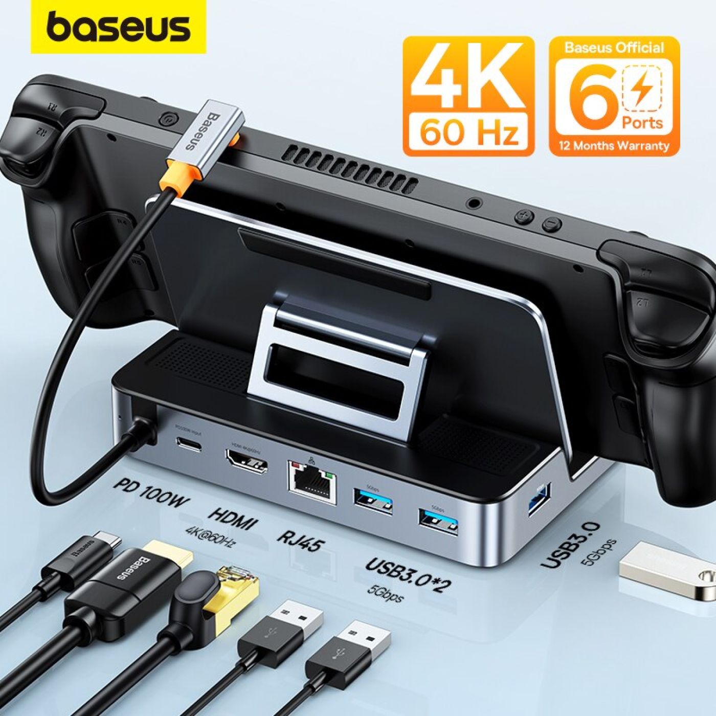 Baseus GamerX 6 USB-C Steam Deck Docking Station