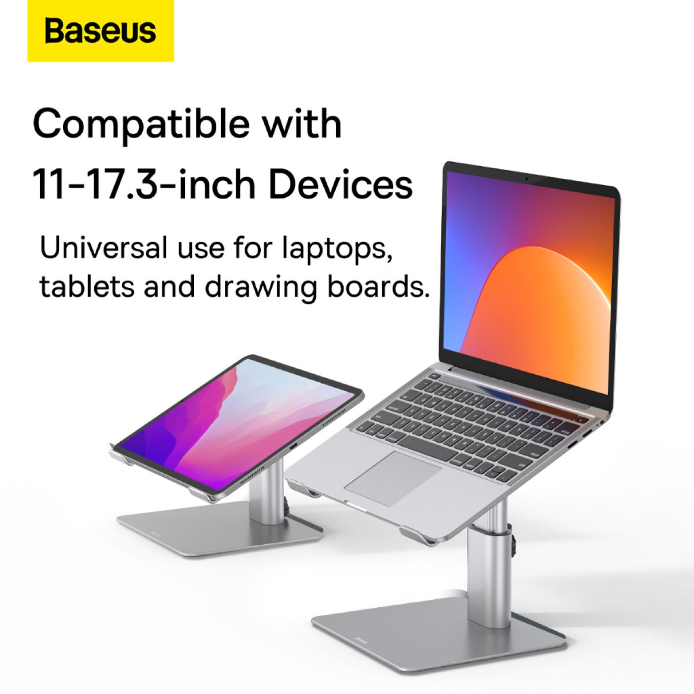 Giá Đỡ Tản Nhiệt Đa Năng Baseus Metal Adjustable Laptop Stand dùng cho Laptop/M.a.c.b.o.o.k (Chất li