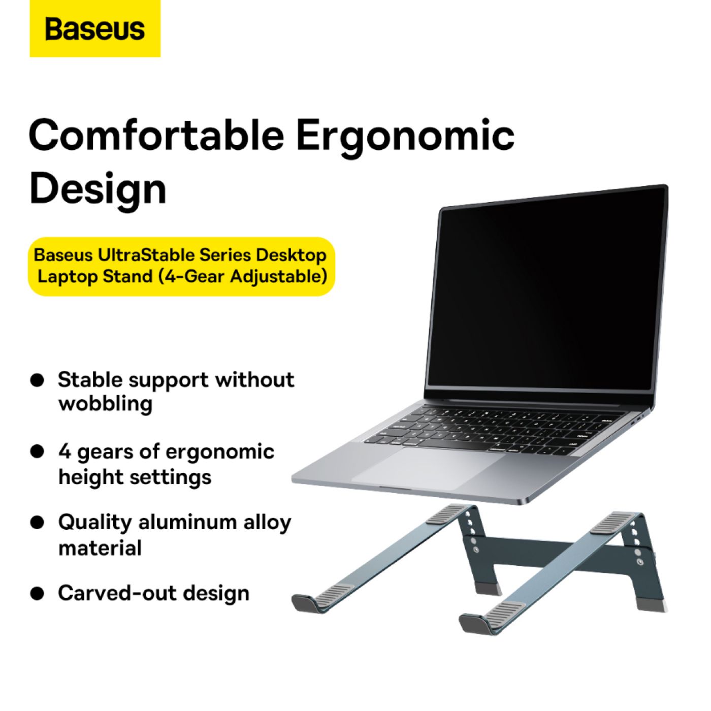 Giá Đỡ Tản Nhiệt Đa Năng Baseus UltraStable Series Desktop Laptop Stand Dùng cho Laptop/M.a.c.b.o.o.