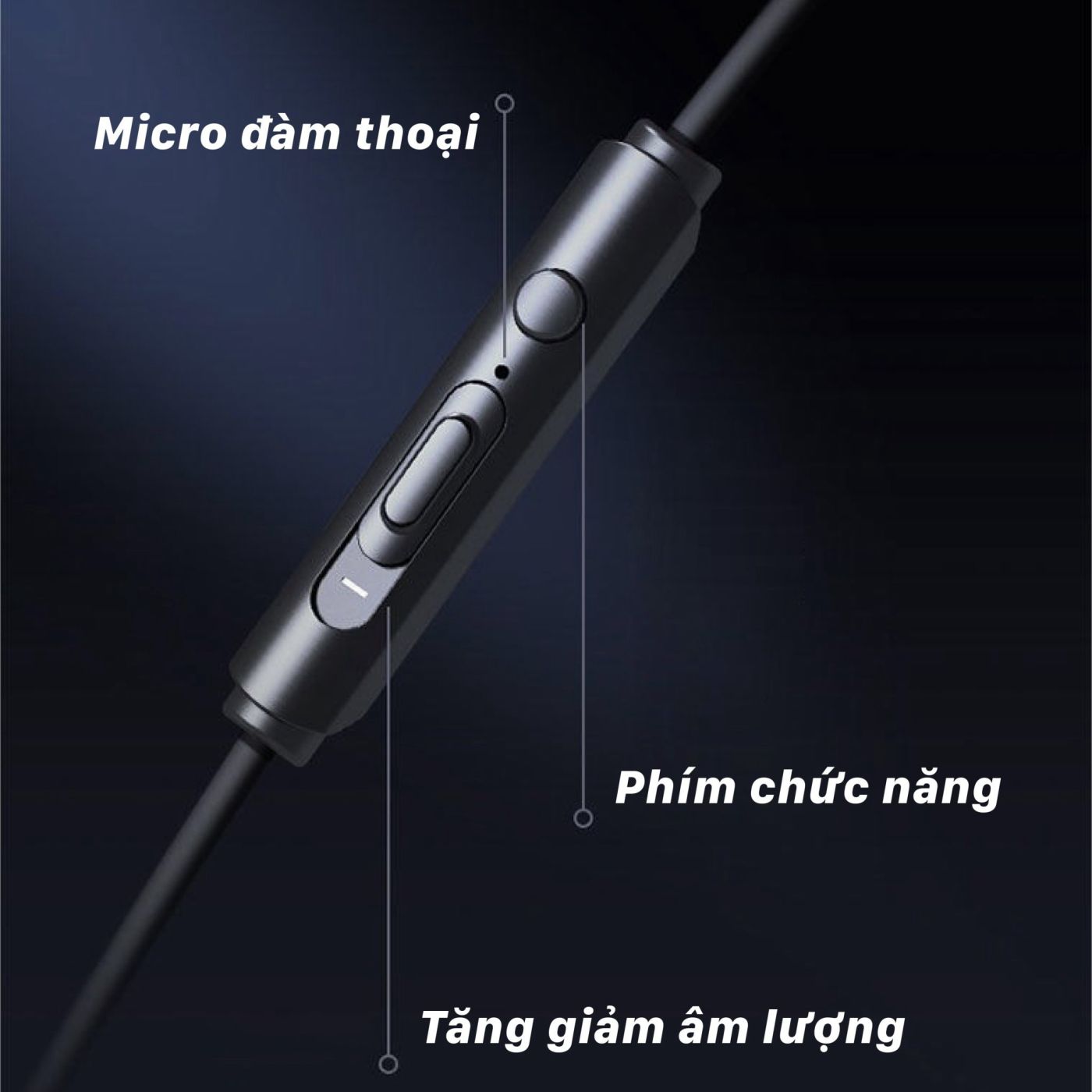 Tai nghe dây 3.5mm hãng Drapow M20 - có phím chỉnh volume - bao bì túi