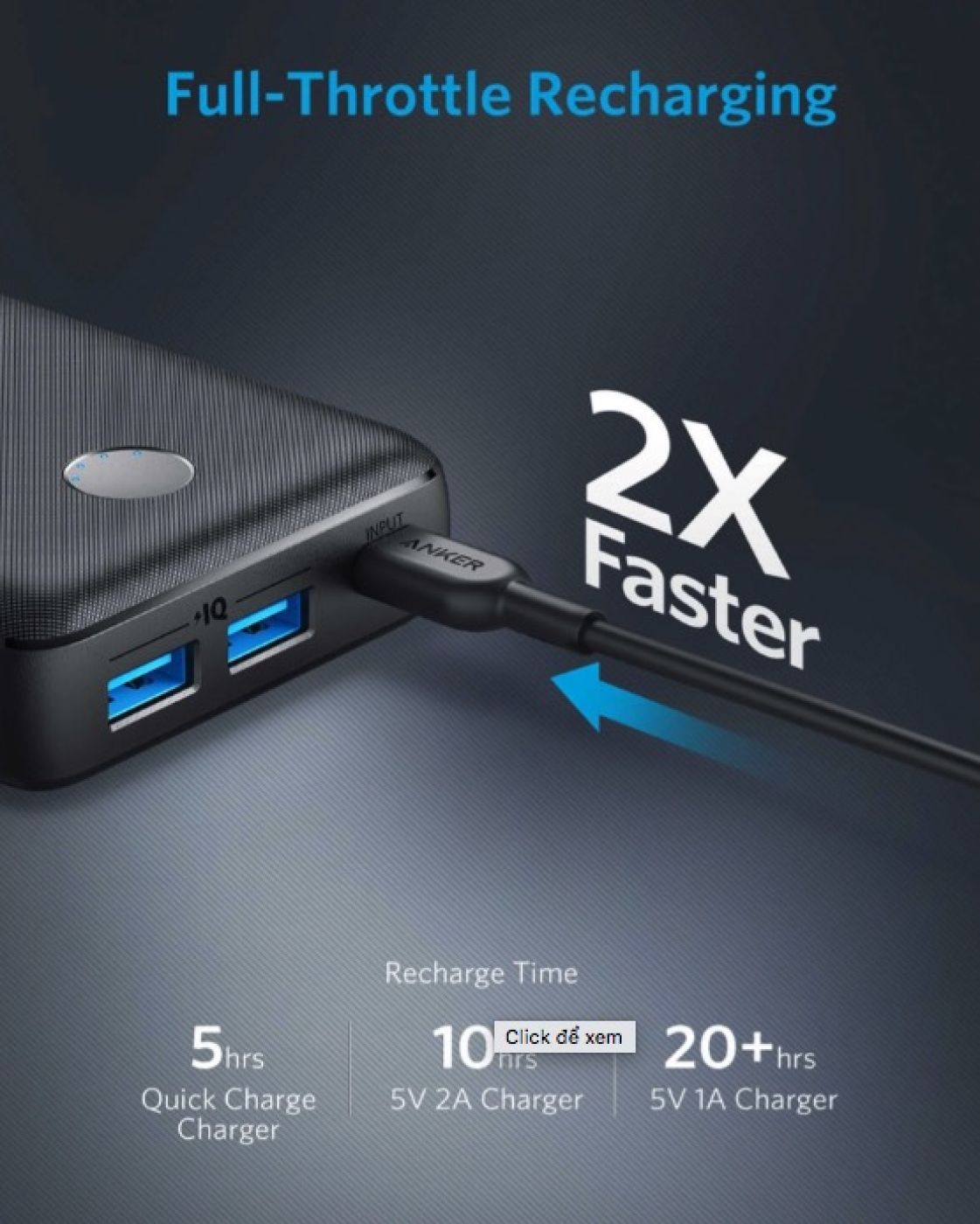 SẠC DỰ PHÒNG ANKER POWERCORE SELECT 20000MAH - A1363