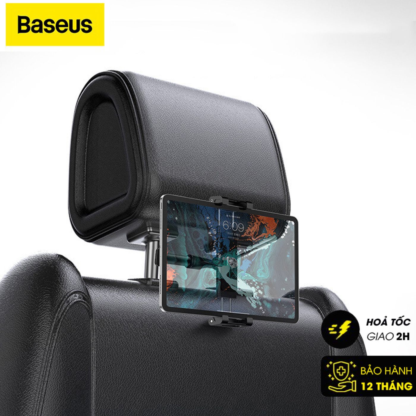 Đế giữ điện thoại / iPad trên xe hơi Baseus Backseat Car Mount LV236