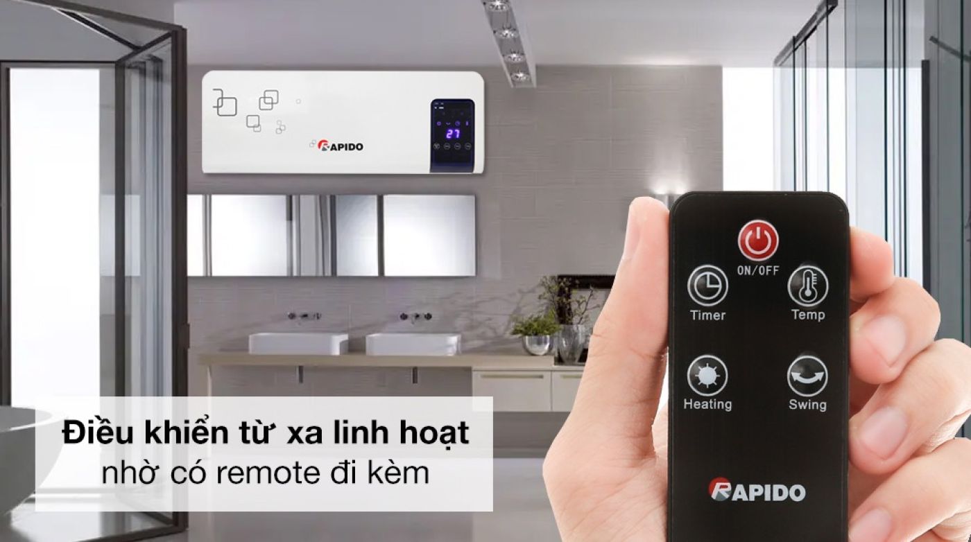 Máy sưởi gốm Rapido RCH2000-D