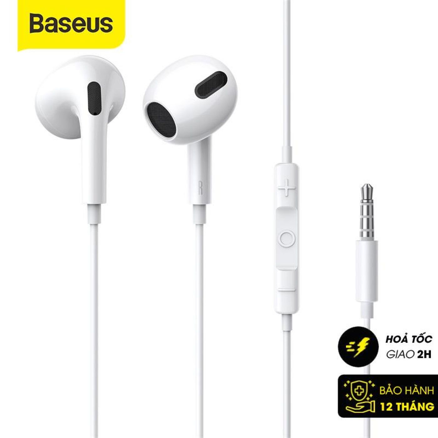 Tai Nghe Baseus Encok 3.5mm lateral in-ear Wired Earphone H17