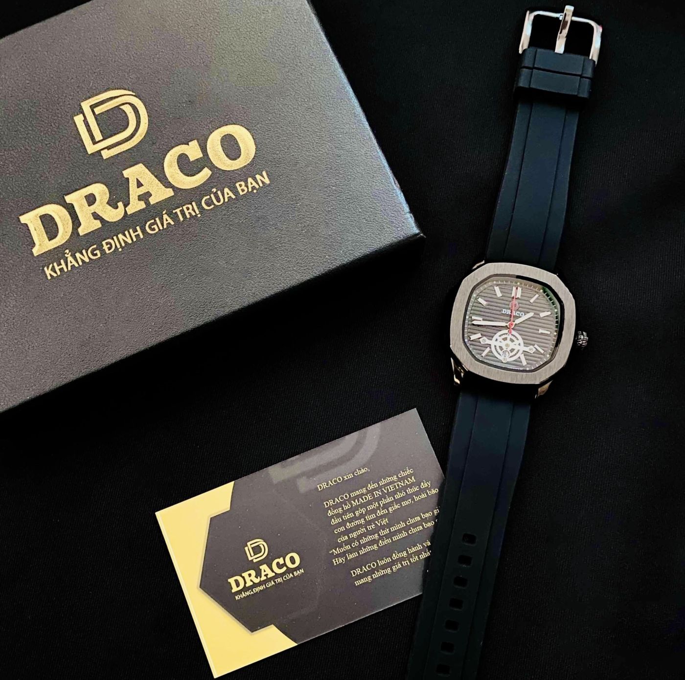 Đồng hồ DRACO D22-DD06 – “Decision” Mầu Black