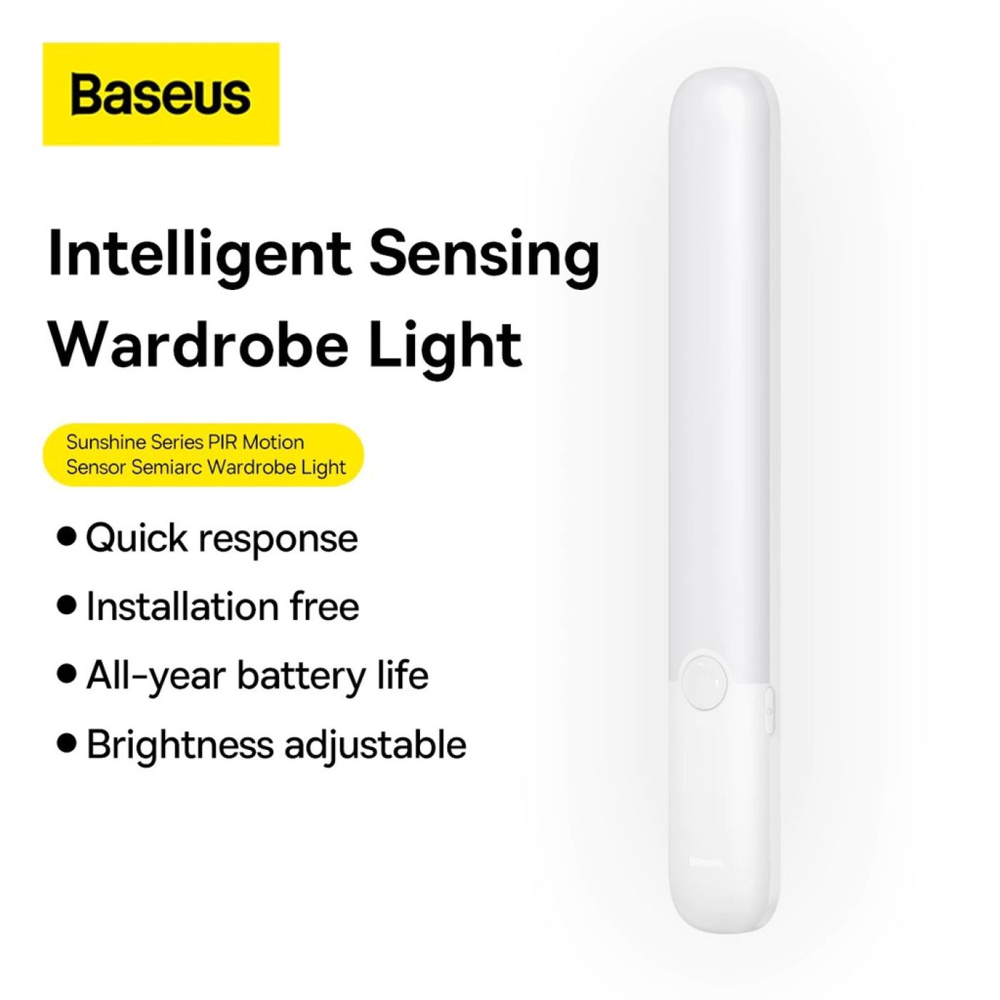 Đèn cảm ứng thông minh Baseus Sunshine Series PIR Motion Sensor Semiarc Wardrobe Light