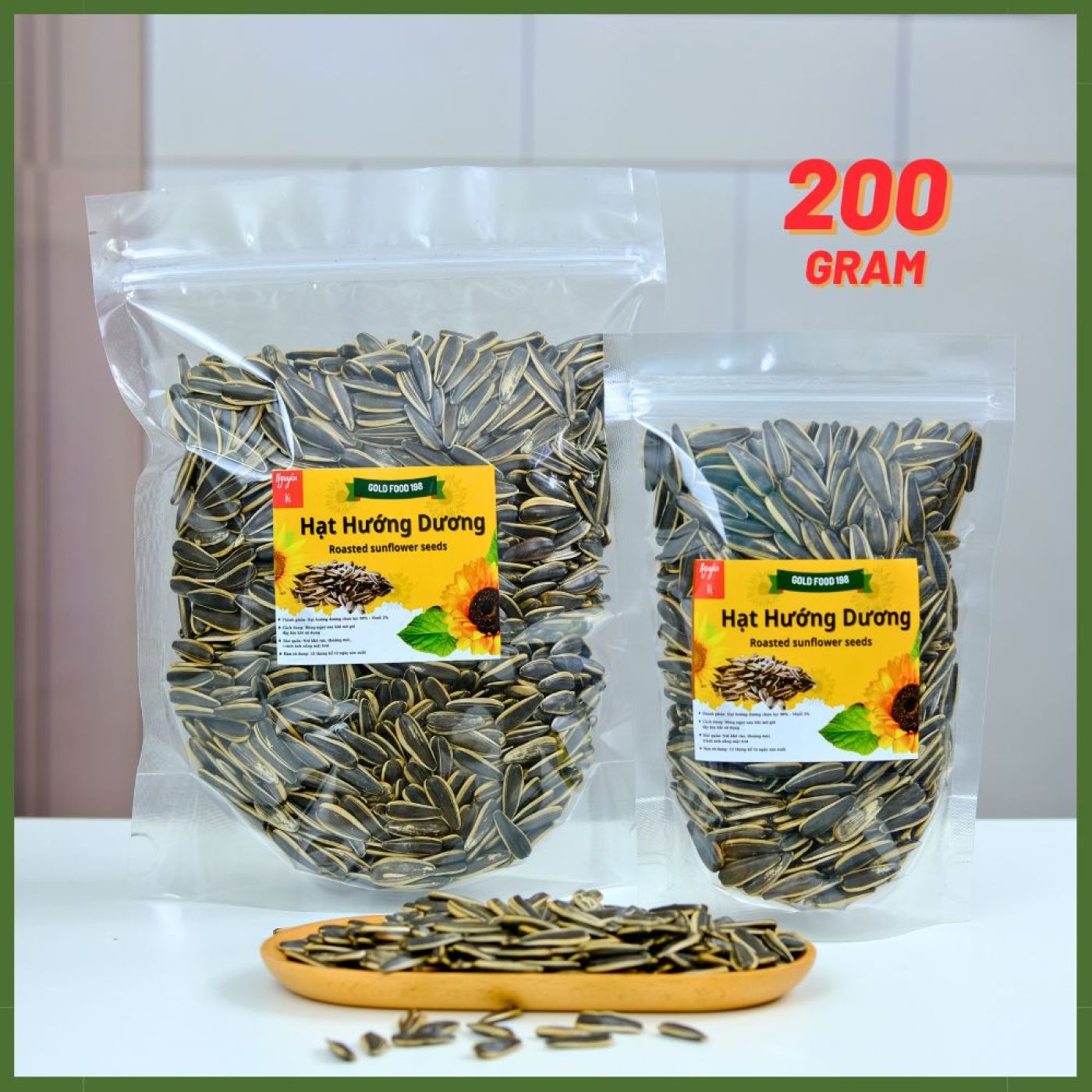 Hạt Hướng Dương Nguyên Vị Loại Đặc Biệt ( Siêu Sạch ) 200G