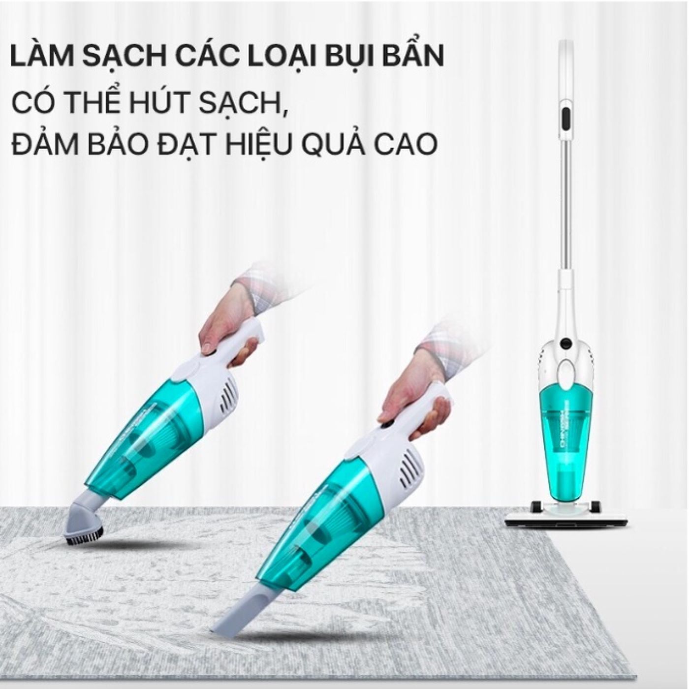 Máy Hút Bụi Cầm Tay Vacuum Cleaner Deerma DX118C - Công Suất 400w - Hàng chính hãng