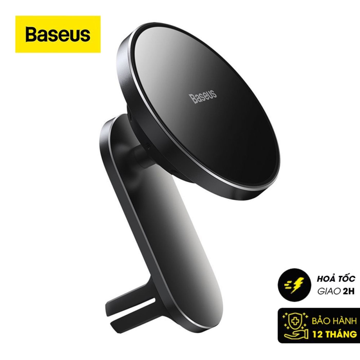 Đế giữ điện thoại tích hợp nam châm và Sạc không dây dùng trên xe ô tô Baseus Big Energy Car Mount W