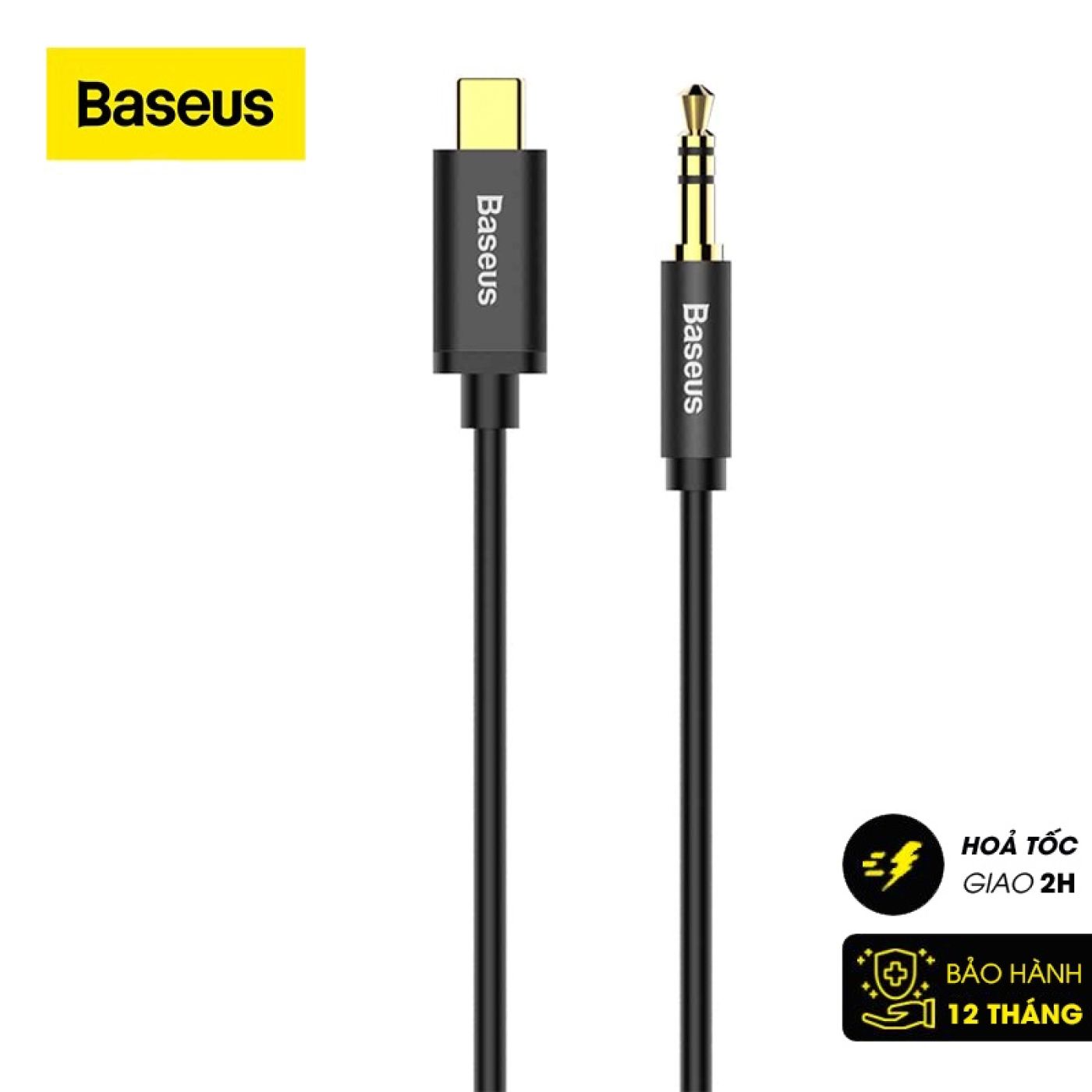 Cáp chuyển đổi type C sang jack 3.5 Baseus Cable Yiven Type-C male To 3.5 male Audio Cable M01