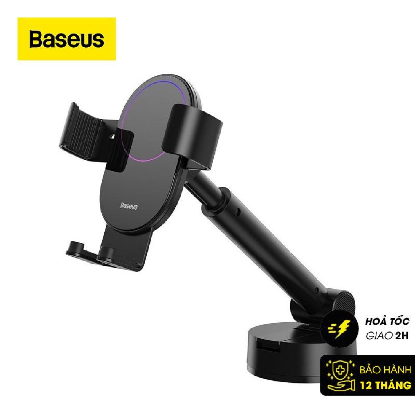 Bộ giá treo điện thoại dùng gắn kính hoặc táp lô trên xe hơi Baseus Simplism Gravity (Car Mount/ Hol