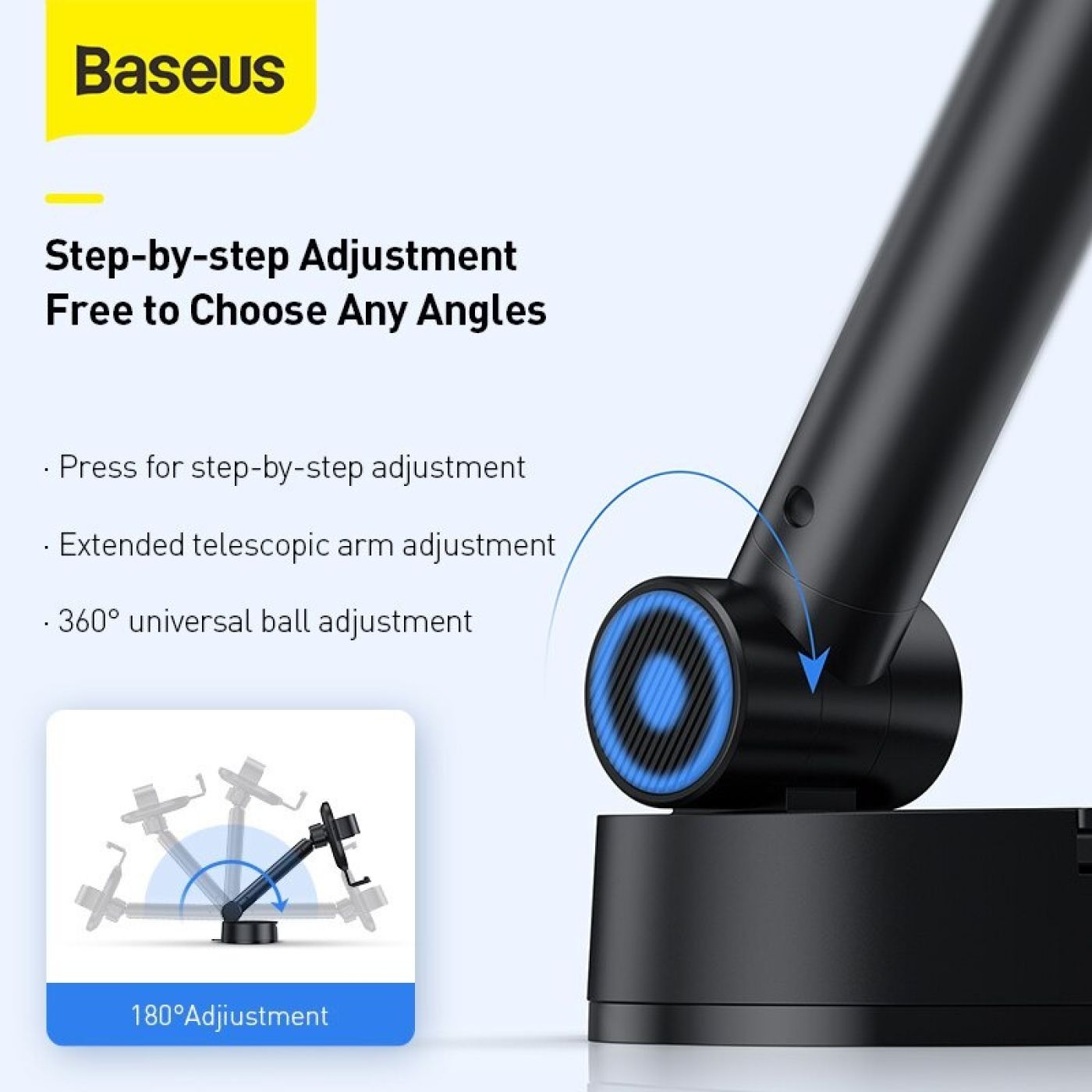 Bộ giá treo điện thoại dùng gắn kính hoặc táp lô trên xe hơi Baseus Simplism Gravity (Car Mount/ Hol