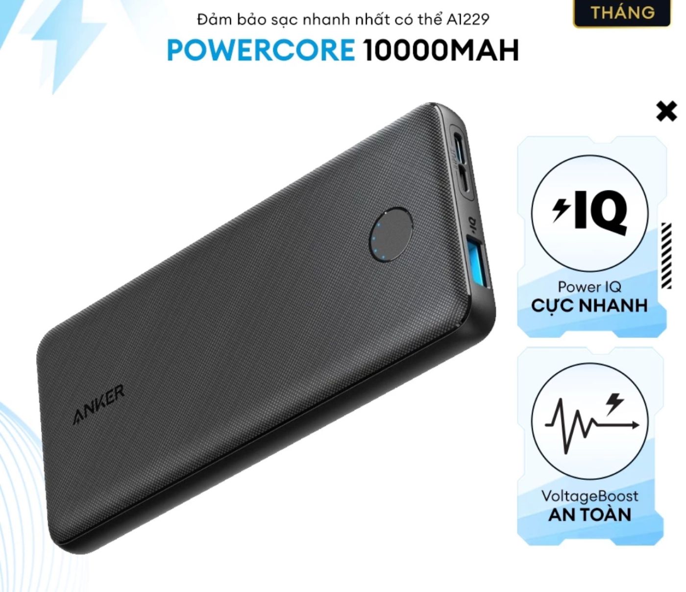 Pin Sạc Dự Phòng Anker PowerCore Slim II 10000mAh - A1229 new