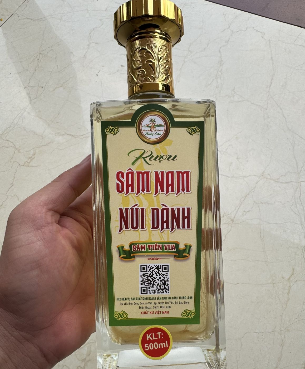 RƯỢU SÂM NAM NÚI DÀNH CHAI 500ML- SÂM TIẾN VUA