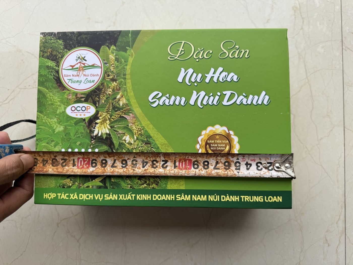 HỘP QUÀ BIẾU ĐẶC SẢN NỤ HOA SÂM NÚI DÀNH