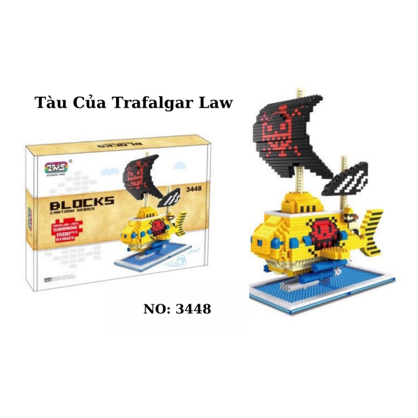 Lego lăp ghép Tàu cướp biển ONE PIECE 1500 chi tiết