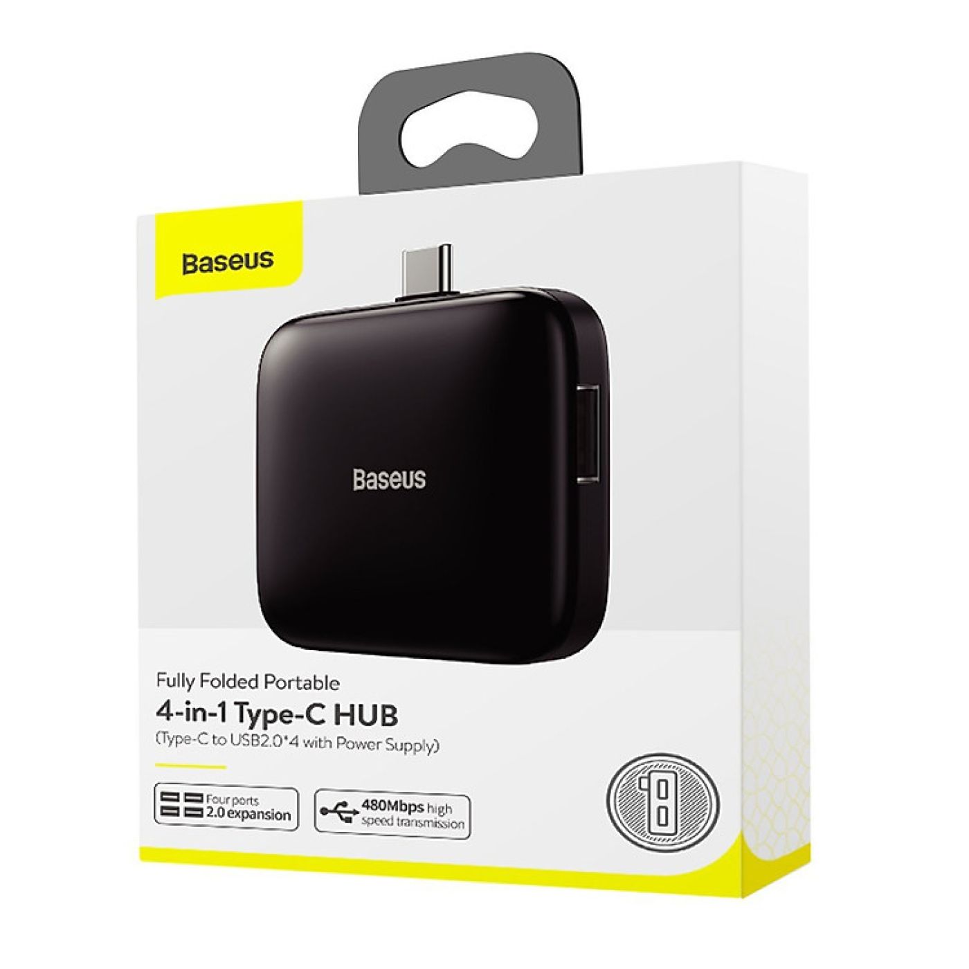 Bộ chia HUB Type C 2.0 đa năng 4 cổng USB 2.0 - Hàng Chính Hãng Baseus