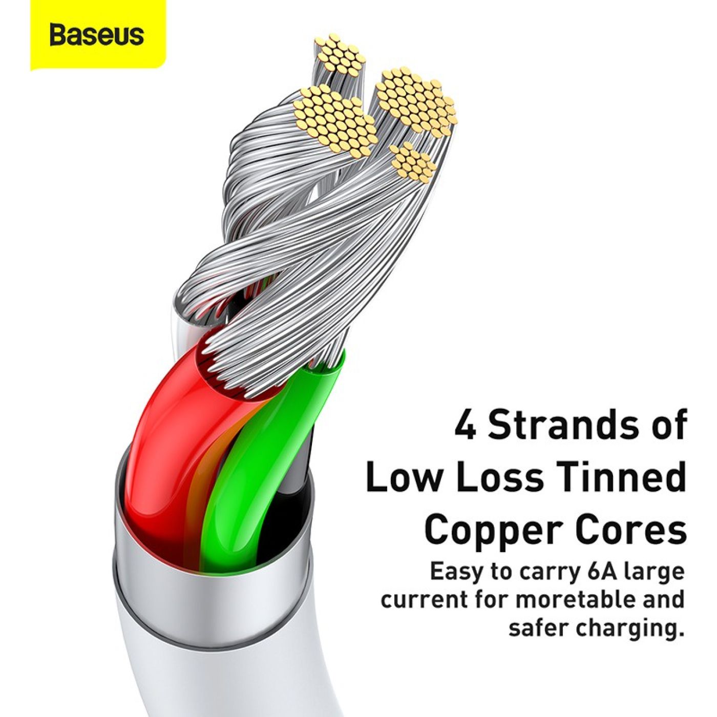 Cáp sạc nhanh Baseus Superior Series Type C 66W (6A/66W, 480Mbps, USB to Type-C, ABS+TPE, Fast Charg