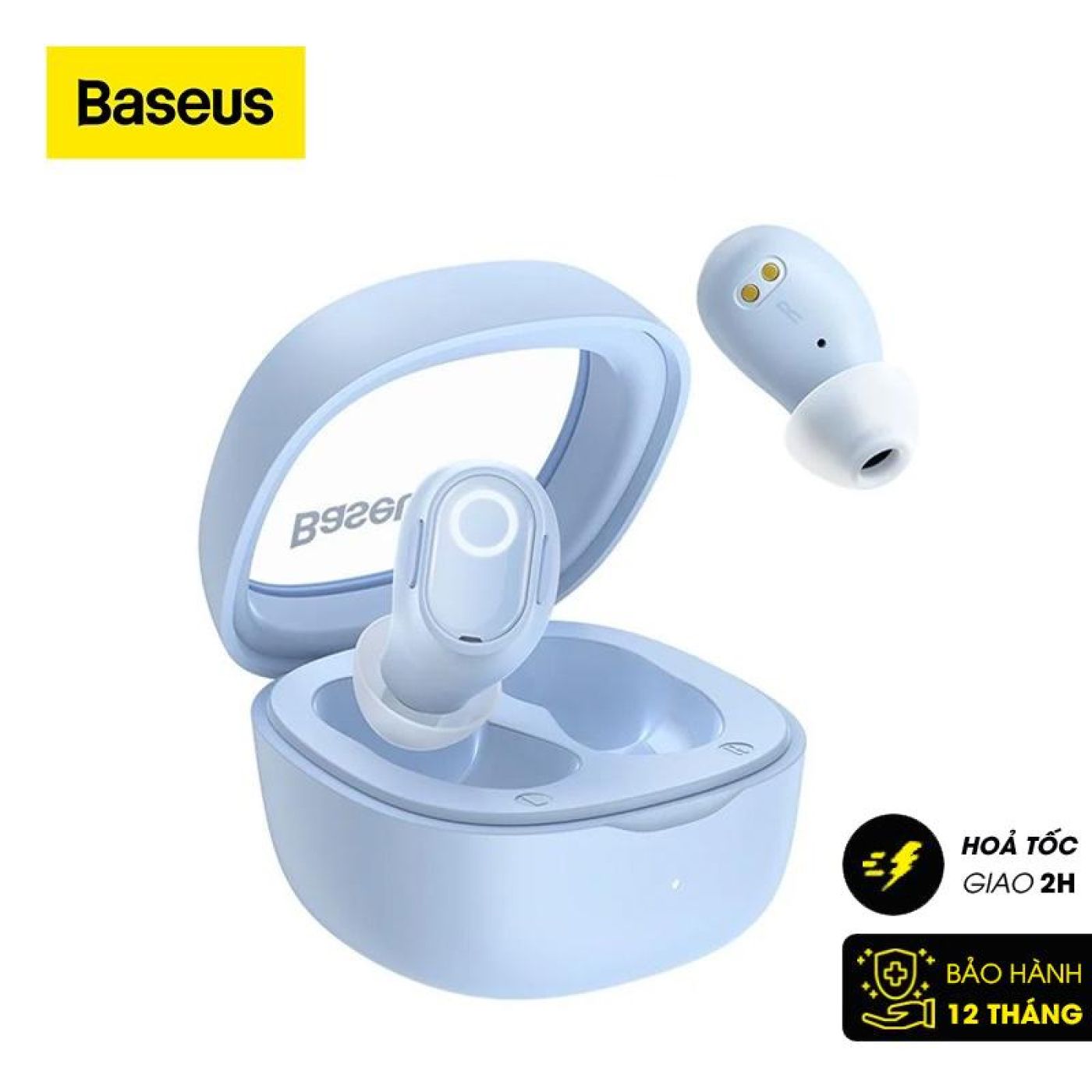 Tai nghe không dây Baseus Bowie WM02 True Wireless Earphones (Bluetooth V5.3, 25h sử dụng)