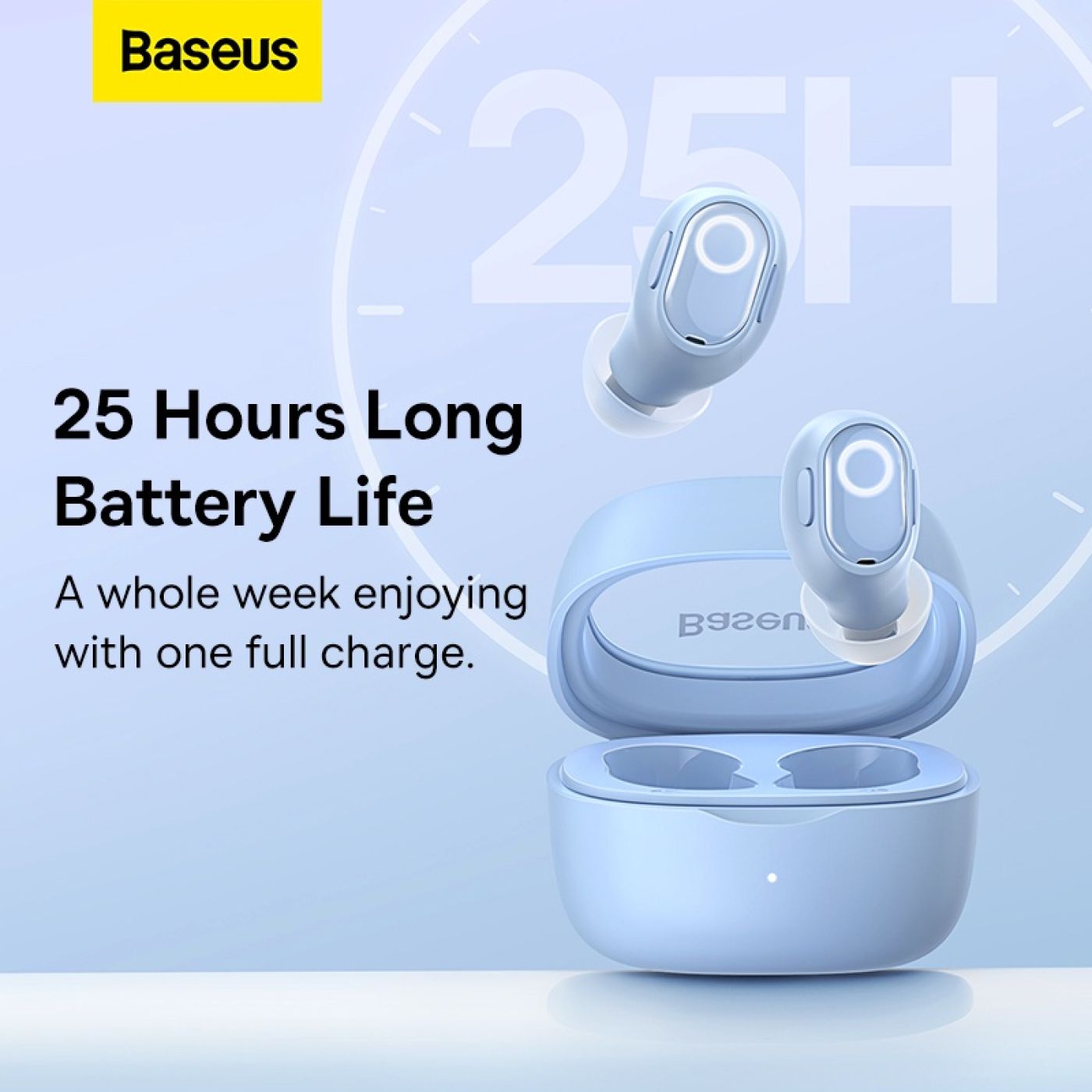 Tai nghe không dây Baseus Bowie WM02 True Wireless Earphones (Bluetooth V5.3, 25h sử dụng)