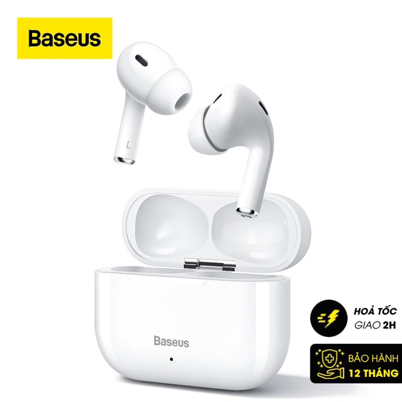 Tai nghe Bluetooth Baseus Encok W3 TWS (Bluetooth 5.0, 4h continuously listen, Noise reduction, IP55