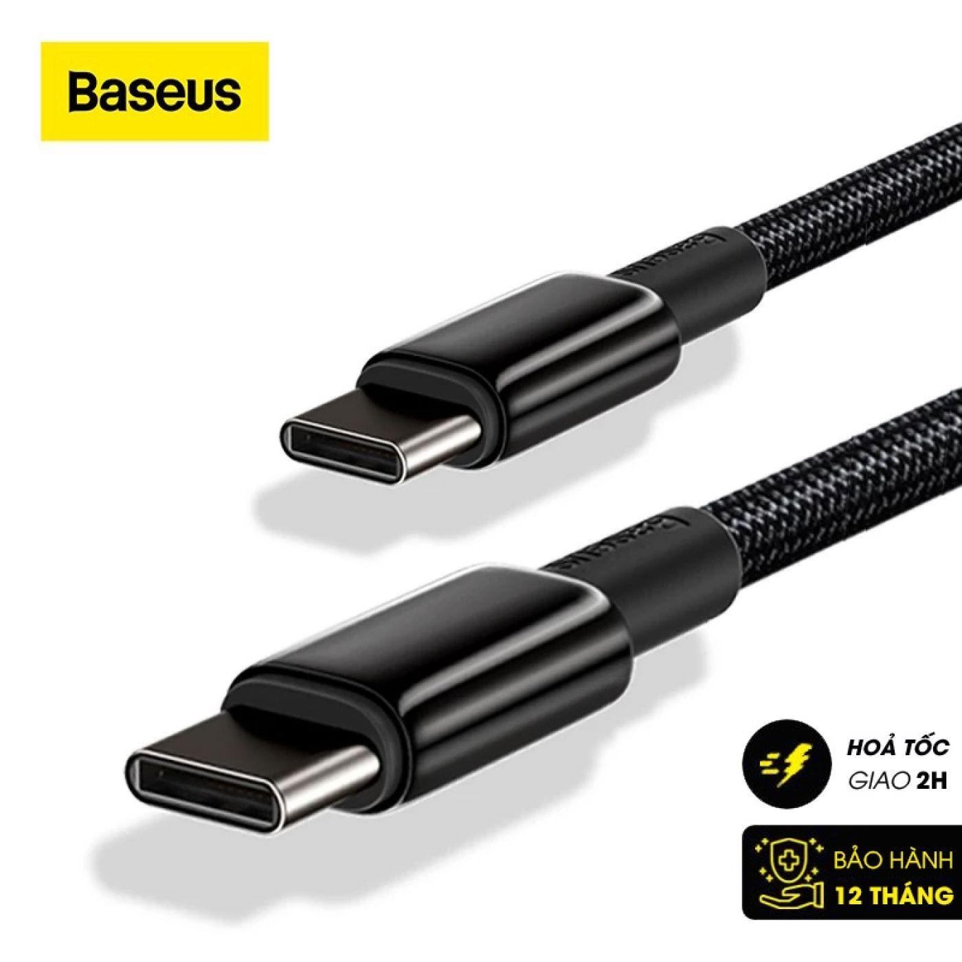 Cáp sạc nhanh và truyền dữ liệu Baseus Tungsten Gold Fast Charging Data Cable (100W)