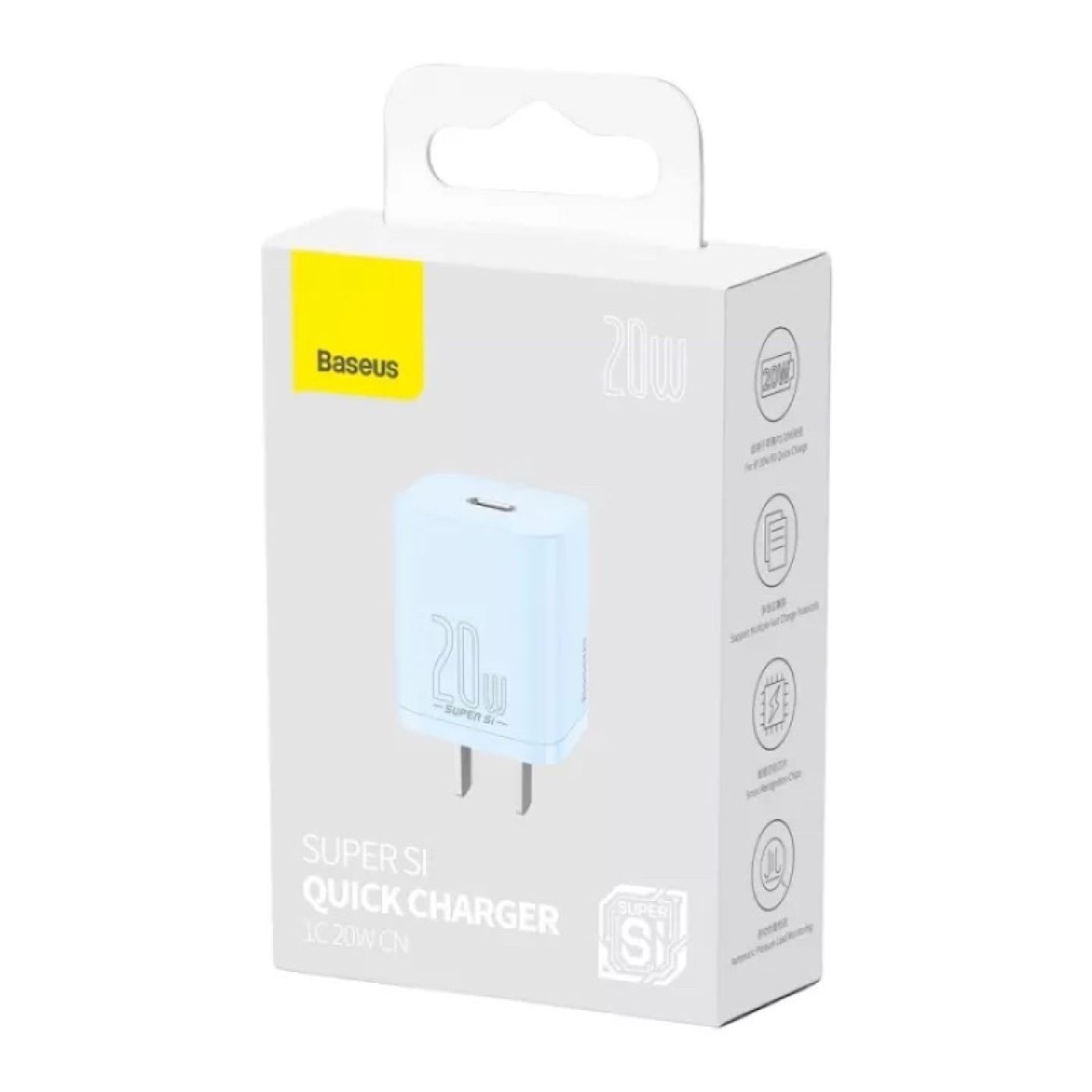 Bộ sạc nhanh, nhỏ gọn Baseus Super Si Quick Charger 20W dùng cho IP (Type C, 20W/18W, PD/ QC3.0 Quic