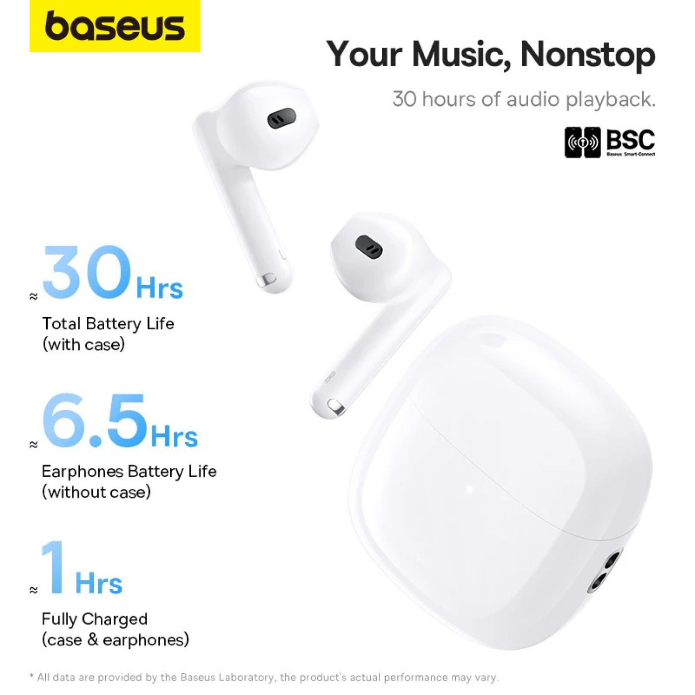 Tai Nghe Bluetooth Baseus WX5 True Wireless Earphone 4-Mic ENC Call Earbuds 30 Hours ( Bluetooth 5.3