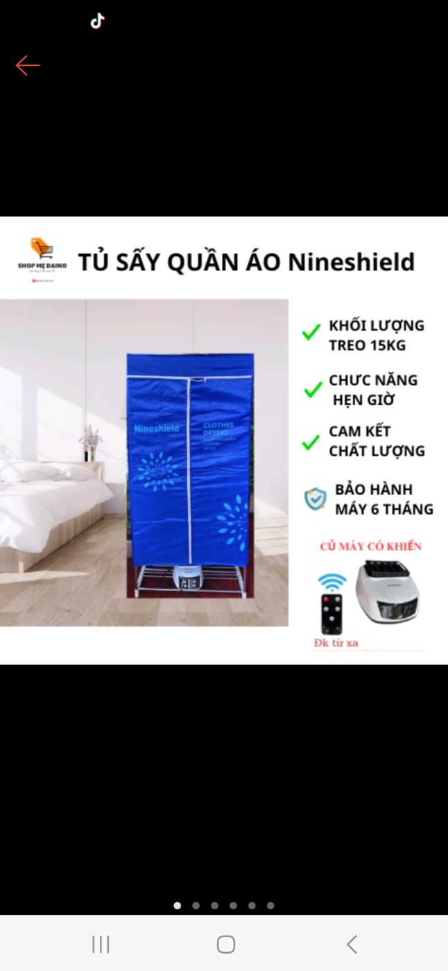 TỦ SẤY QUẦN QUẦN ÁO NINESHIELD