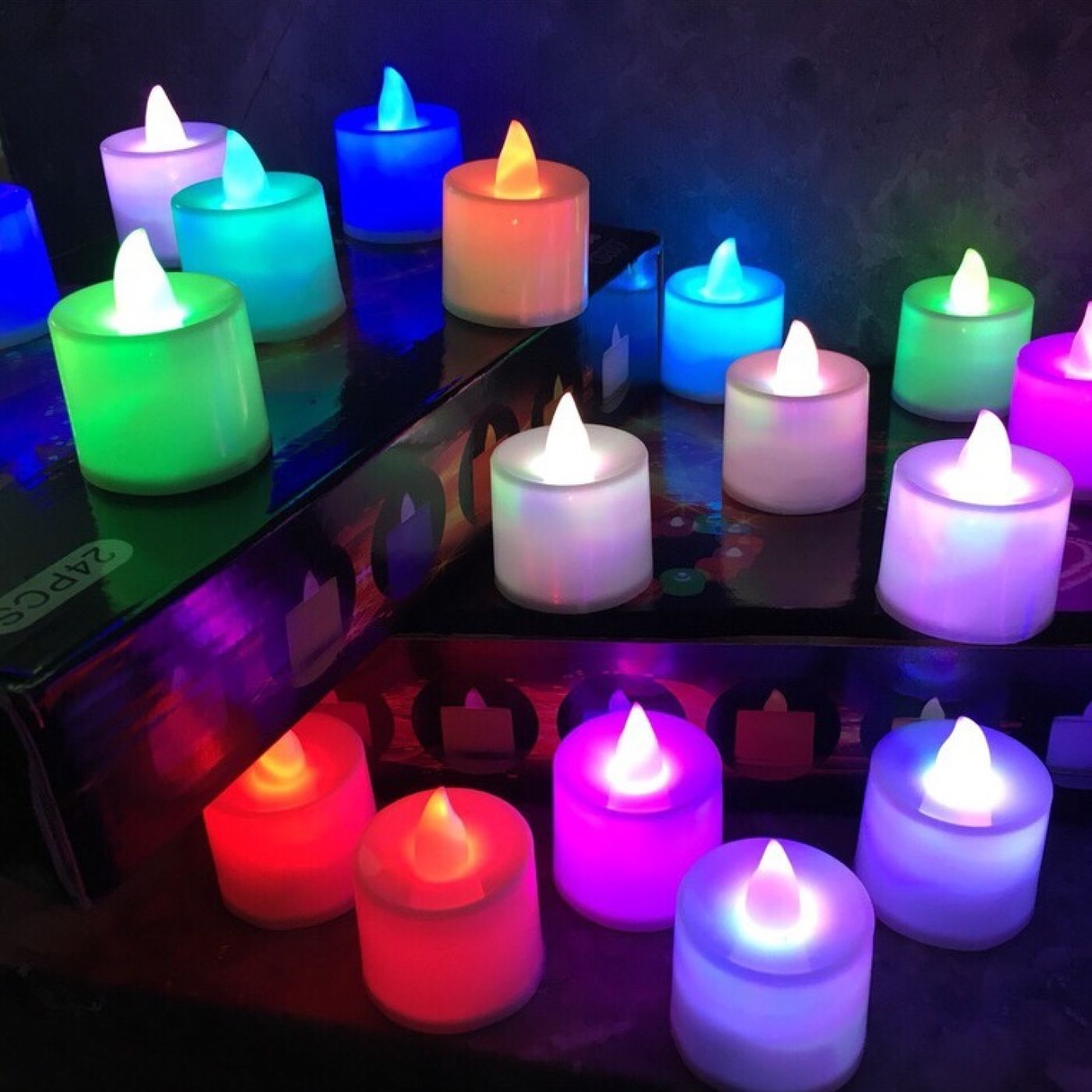 Nến điện tử mini chạy pin tealight